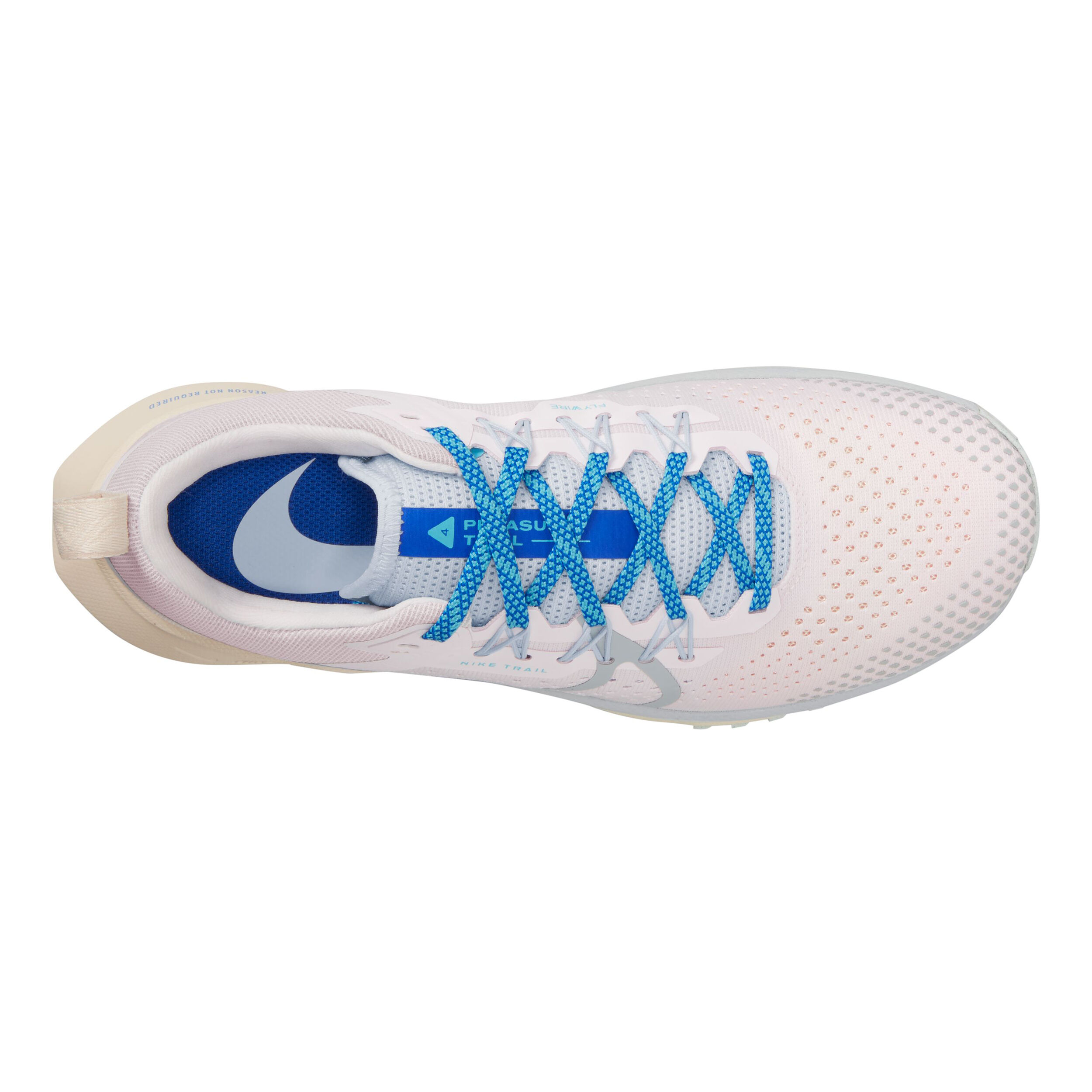 Women's air zoom pegasus 36 trail running shoes - grey/pink/blue top