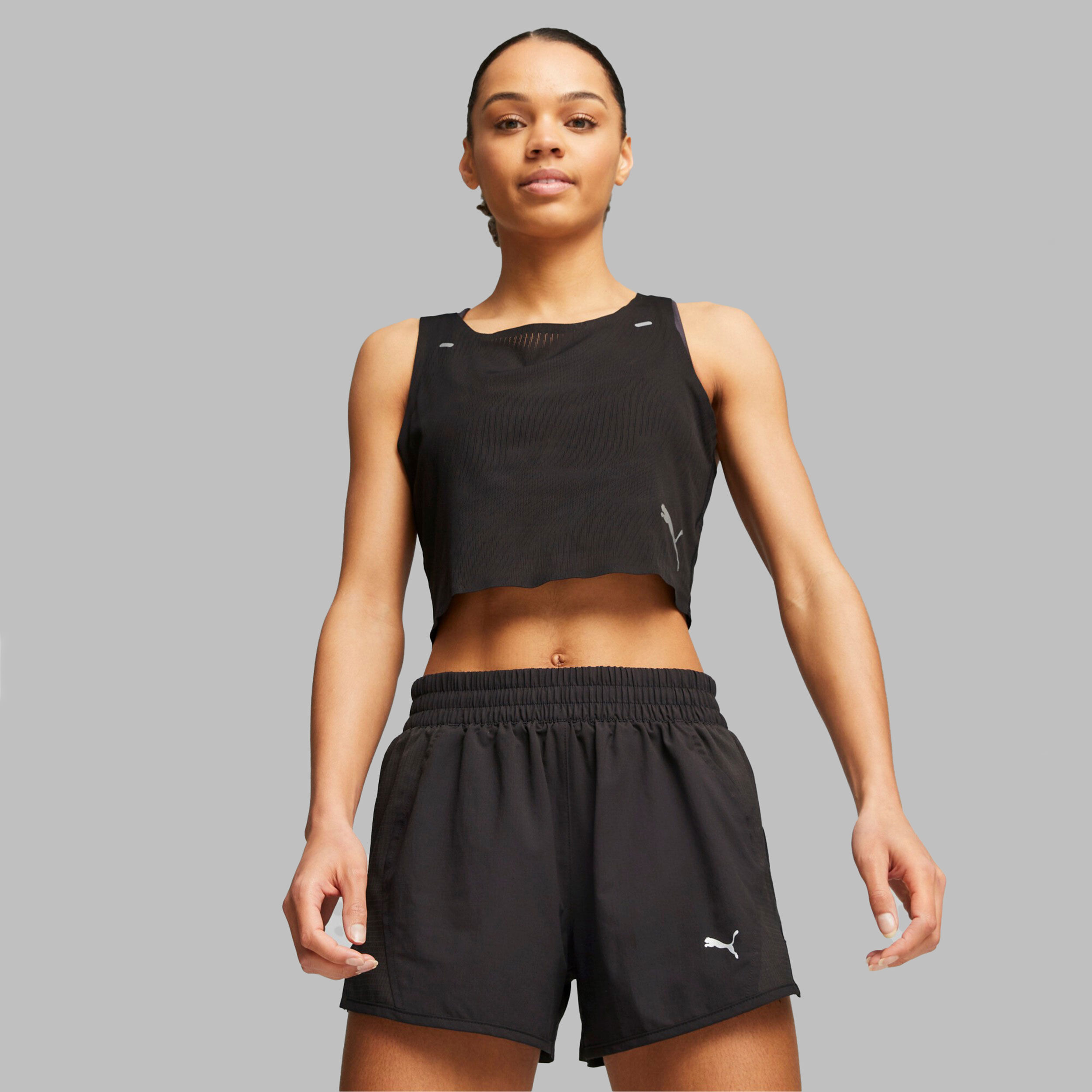 Buy Puma Run Ultraspun Crop Tank Top Women Black online Running Point COM