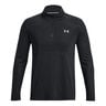 Seamless Stride 1/4 Zip Long Sleeve Men-Black