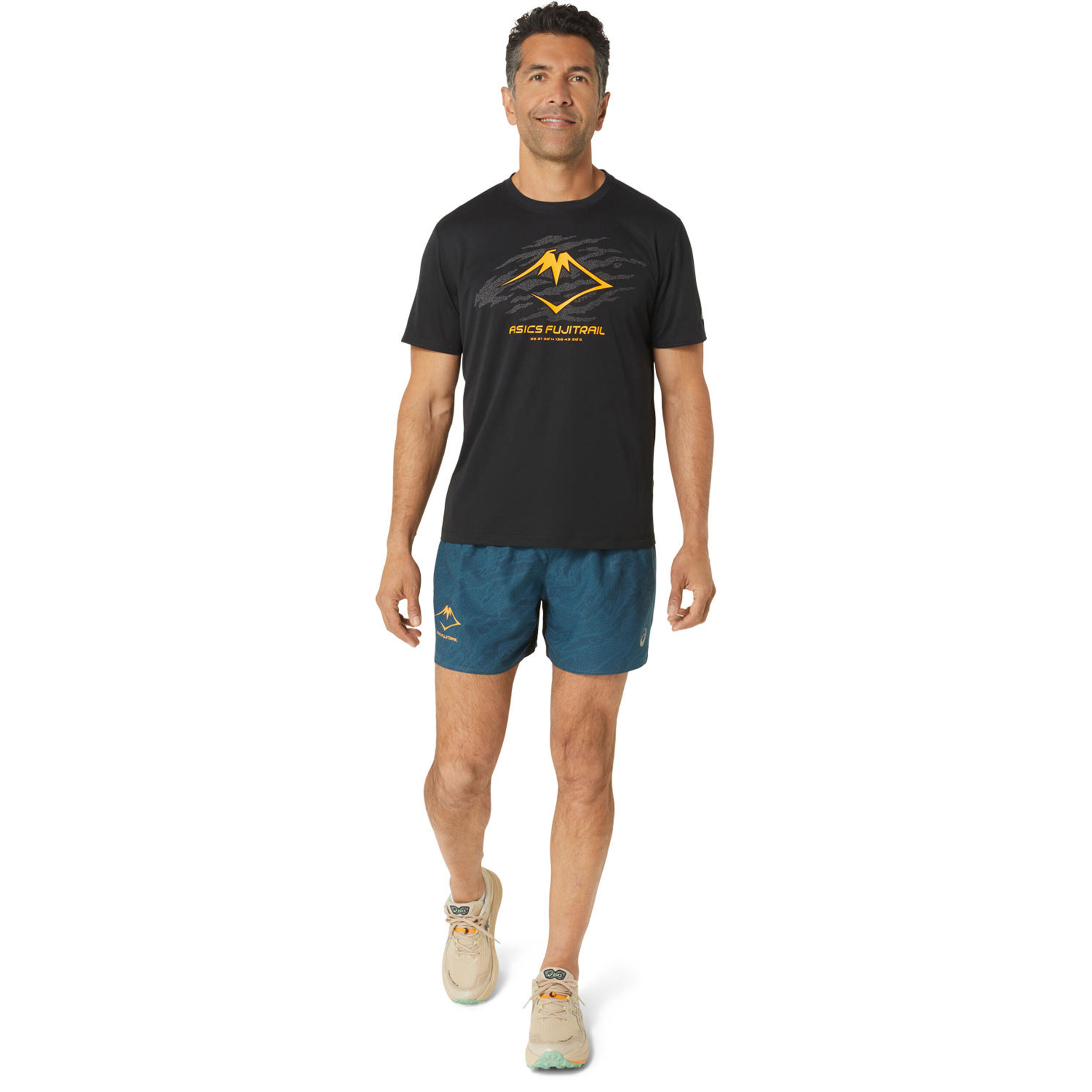 Buy ASICS Fujitrail Logo Running Shirt Men Black online