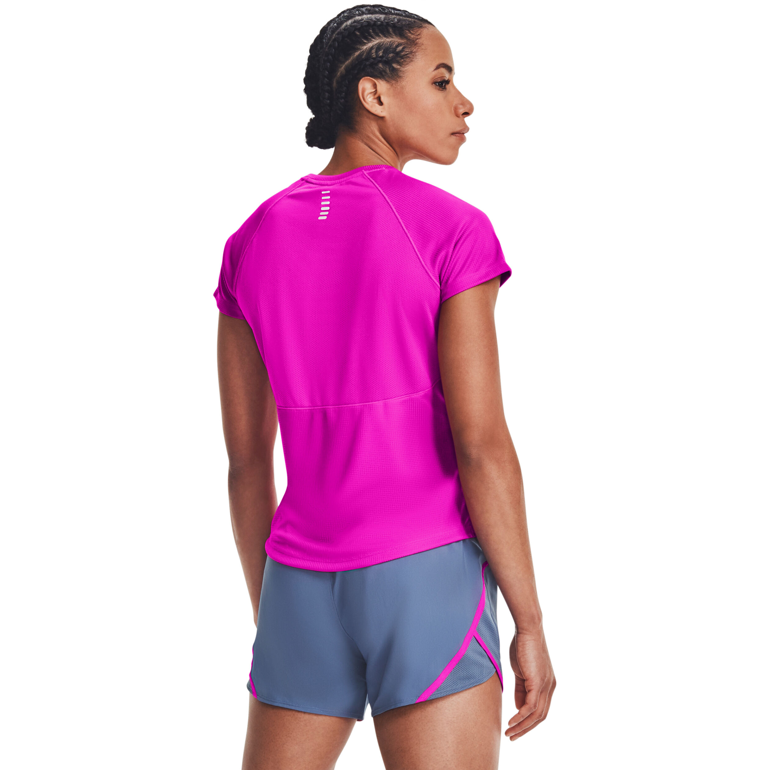 Buy Under Armour Speed Stride T Shirt Women Pink Silver in size M online Running Point COM
