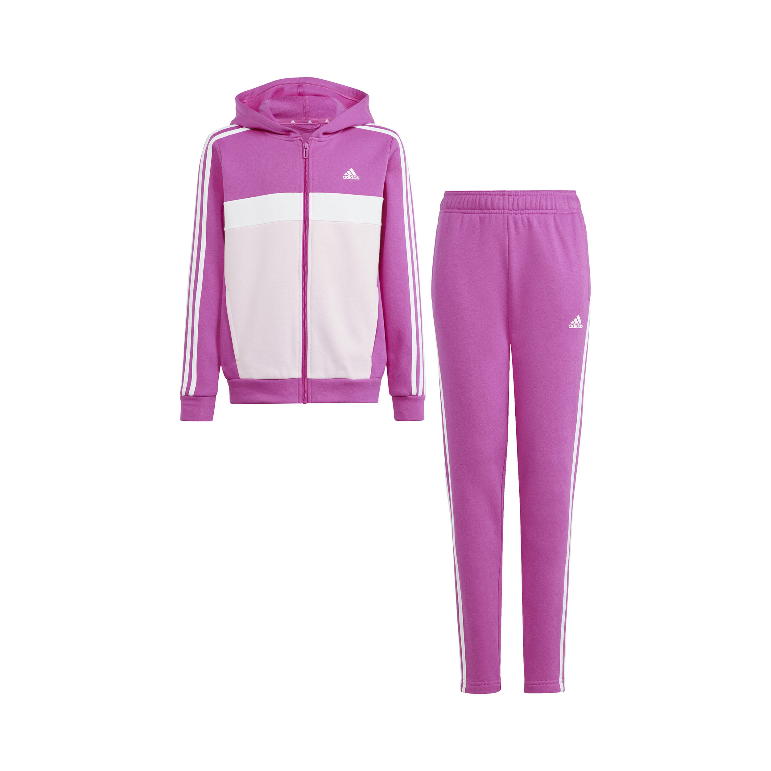 Buy adidas 3 Stripes Tracksuit Girls Pink Pink online Running Point COM
