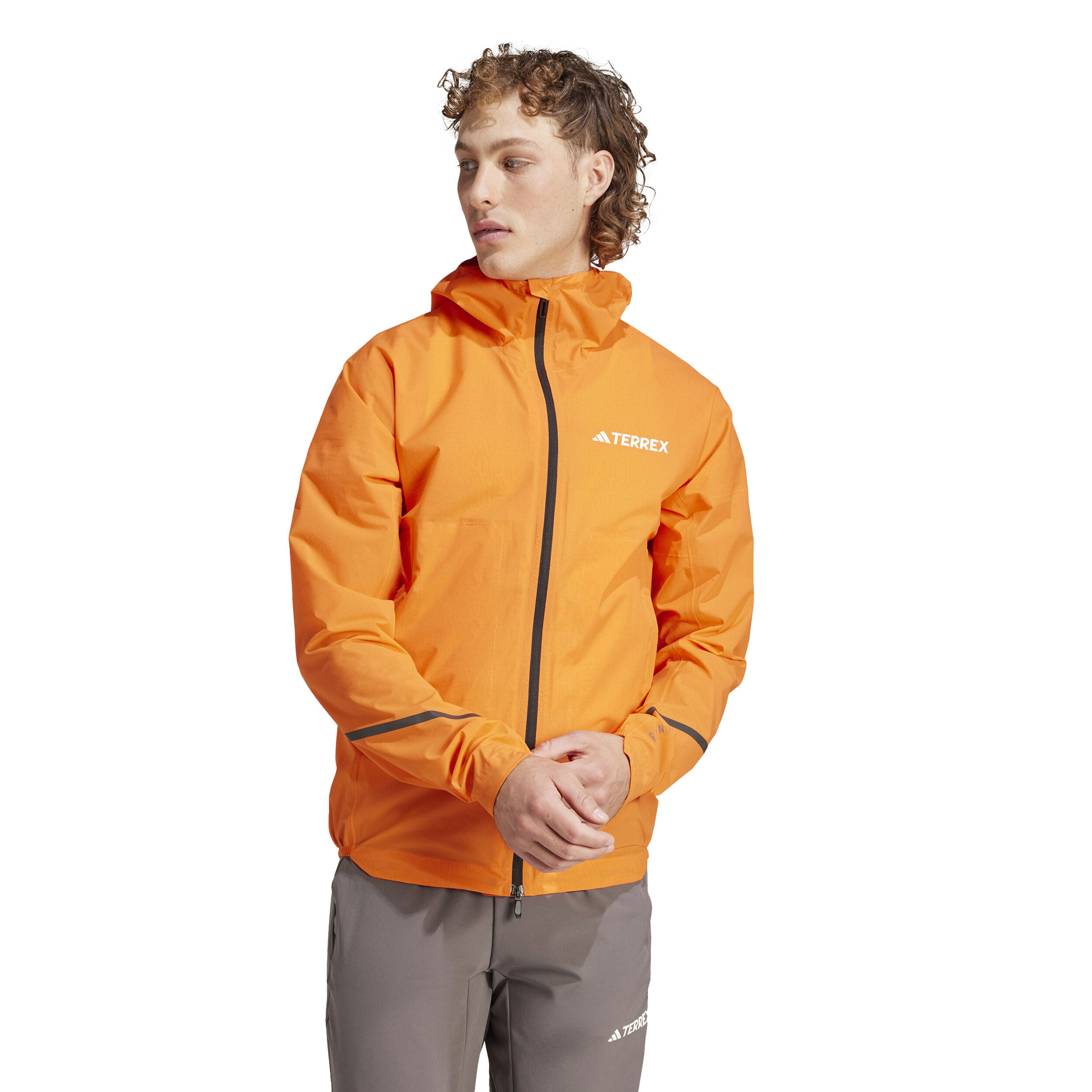 Terrex XPR Light Rain Running Jacket Men Neon Orange