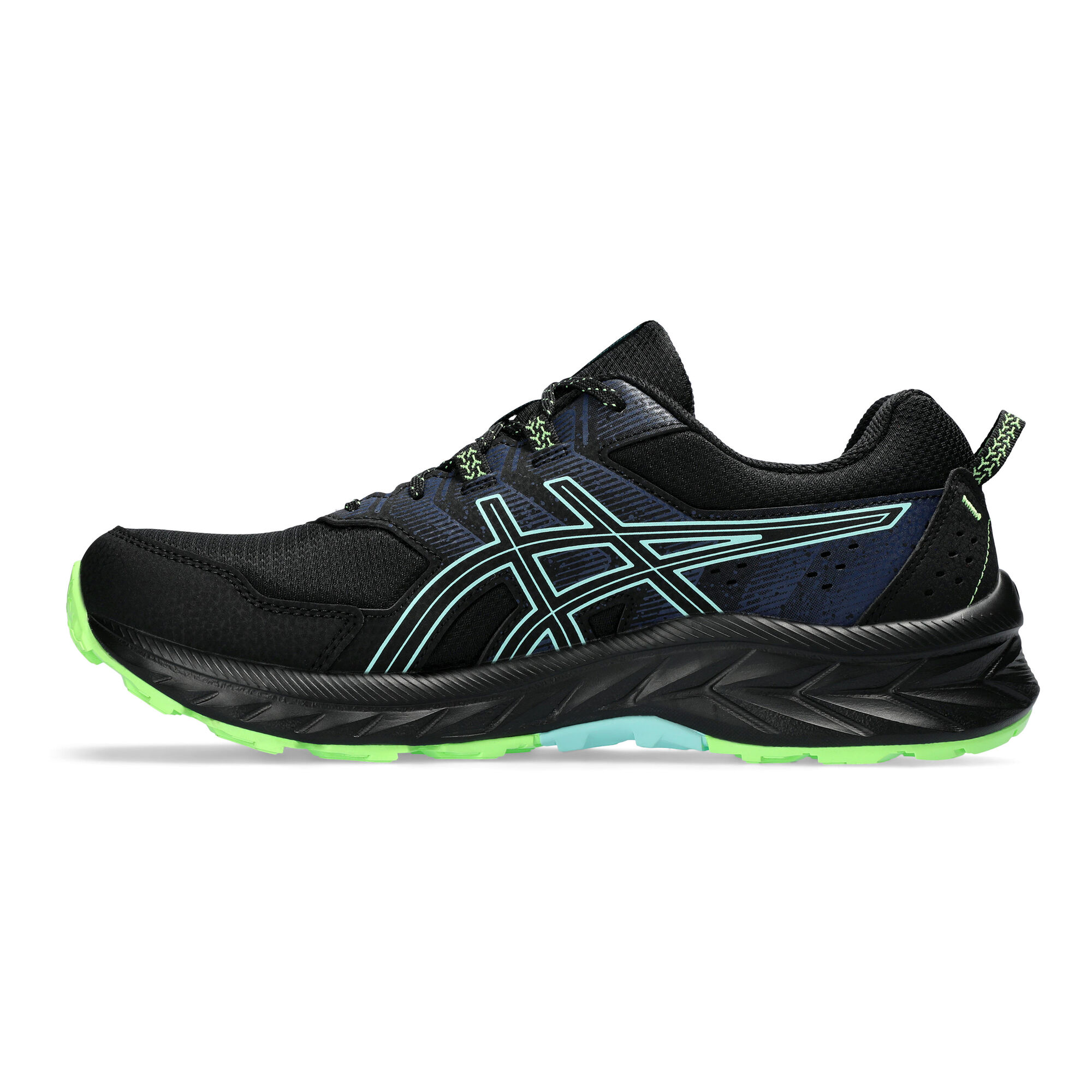 Buy ASICS Gel-Venture 9 Trail Running Shoe Men Black, Turquoise online ...