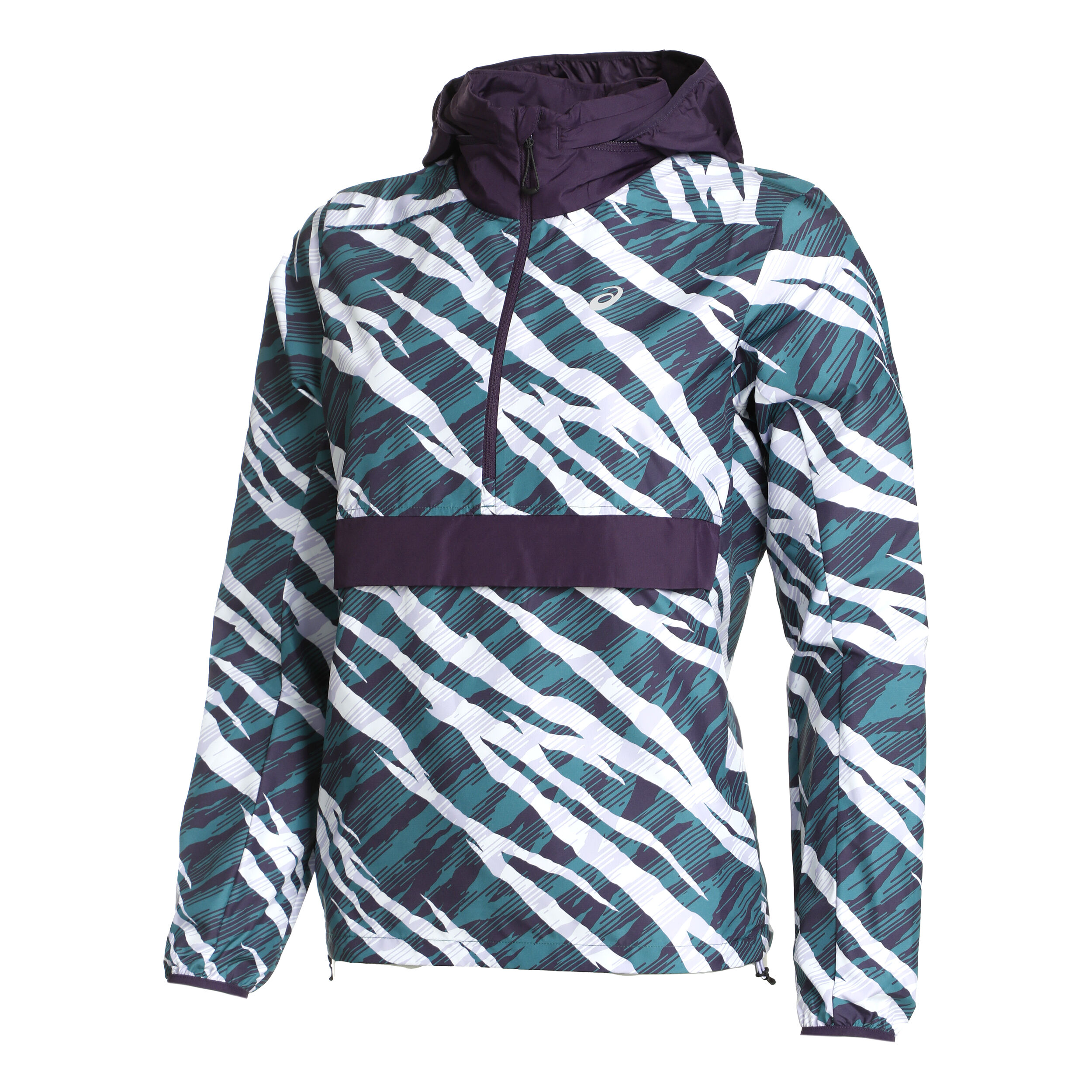 Buy ASICS Wild Camo Anorak Running Jacket Women Blue Green online Running Point COM