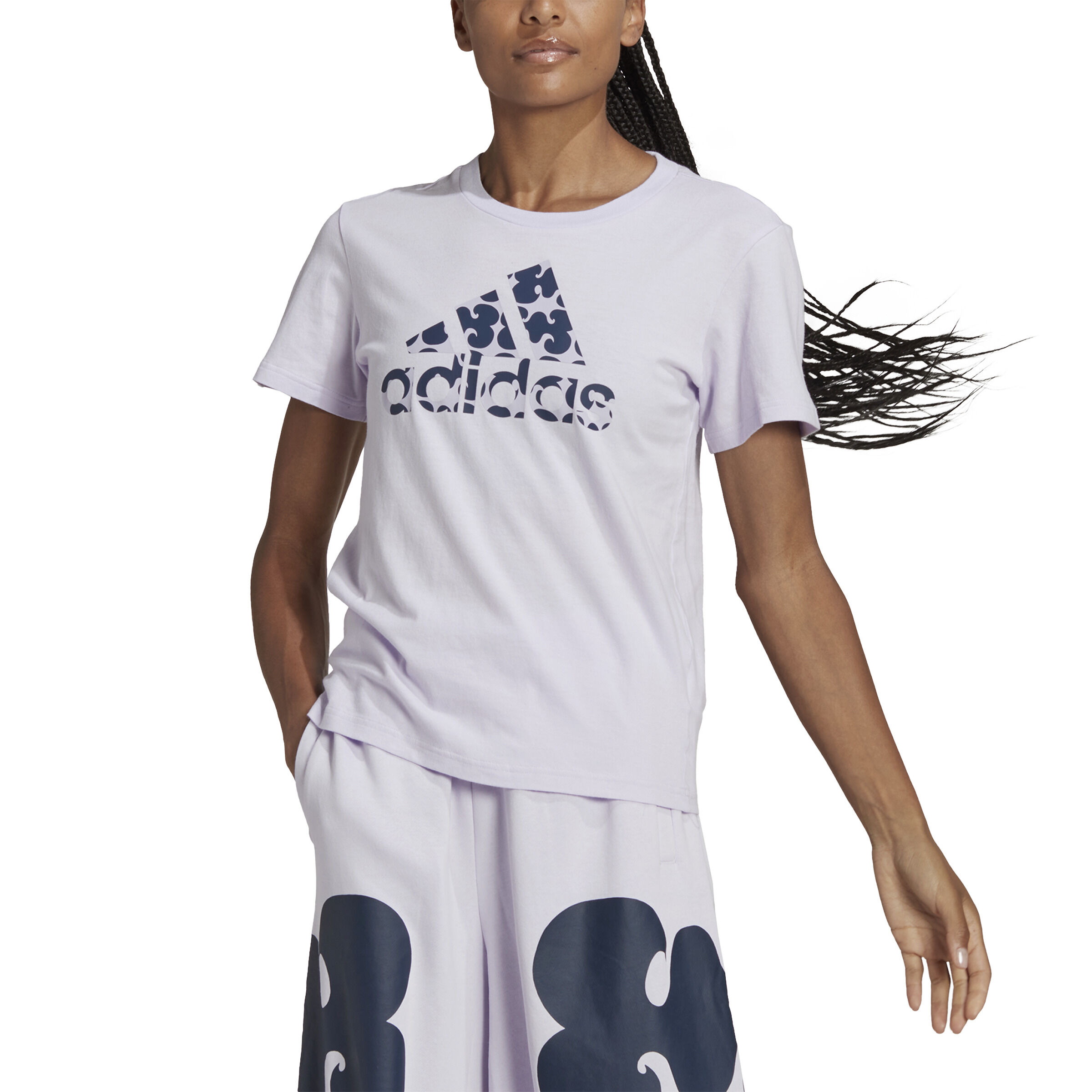 Buy adidas Marimekko Graphic T Shirt Women Lilac Violet online Running Point COM