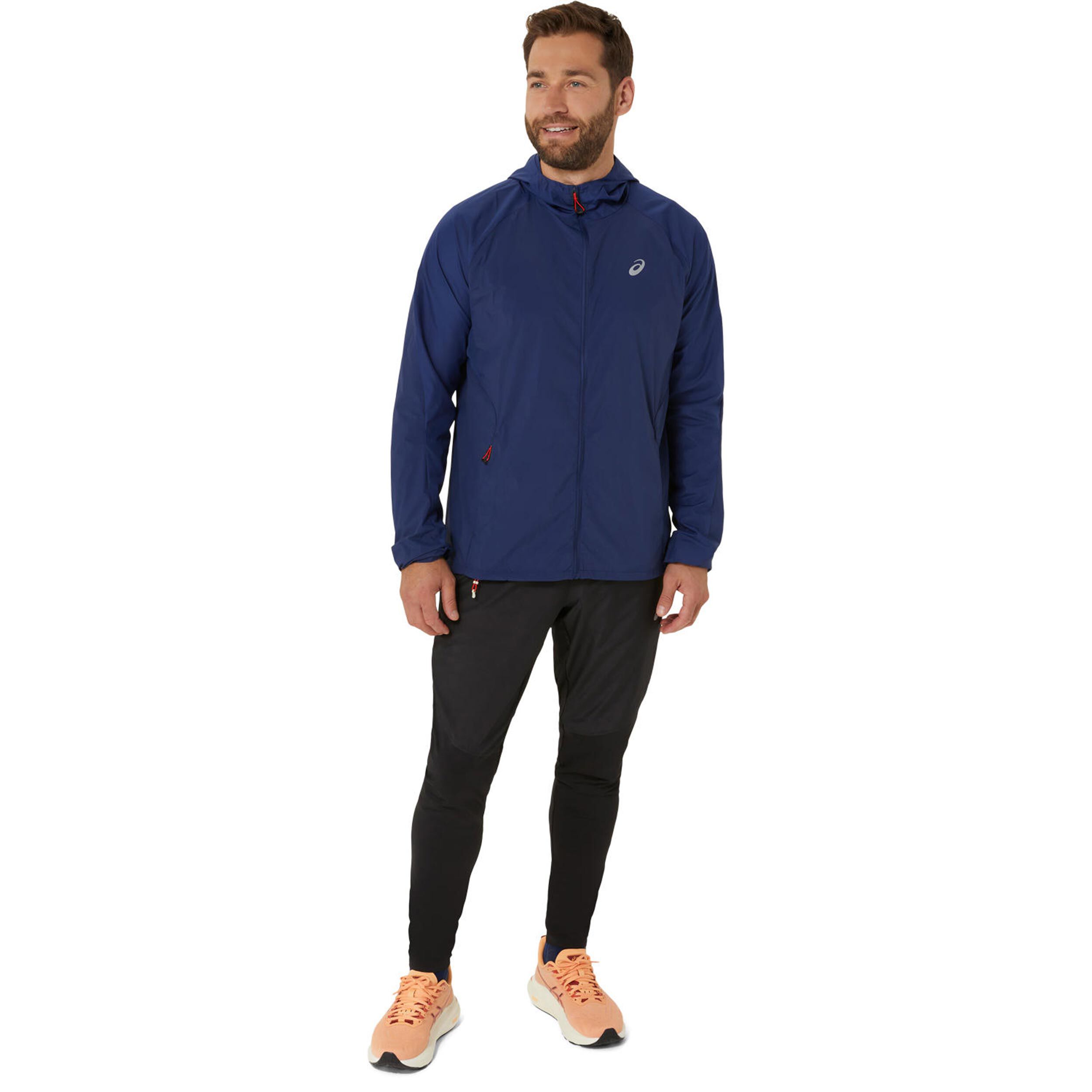 Buy ASICS Road Packable Running Jacket Men Dark Blue online Running Point COM
