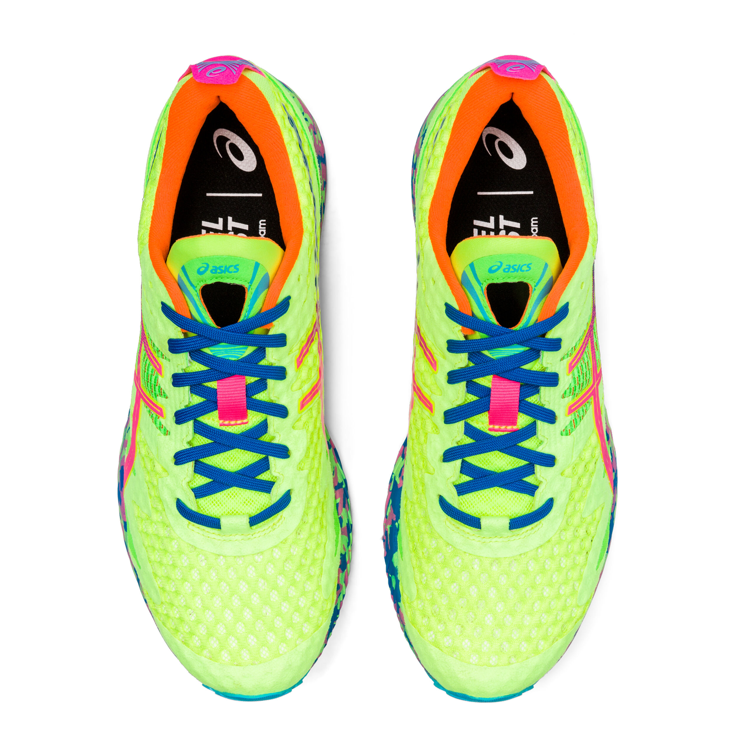 Asics neon yellow and pink top