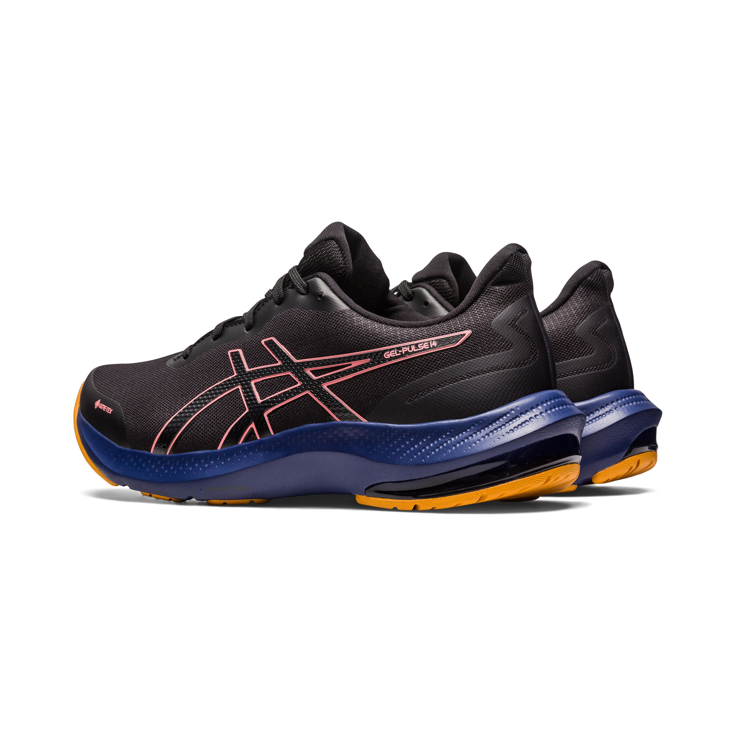 Buy ASICS Gel Pulse 14 GTX Trail Running Shoe Women Black Orange online Running Point COM