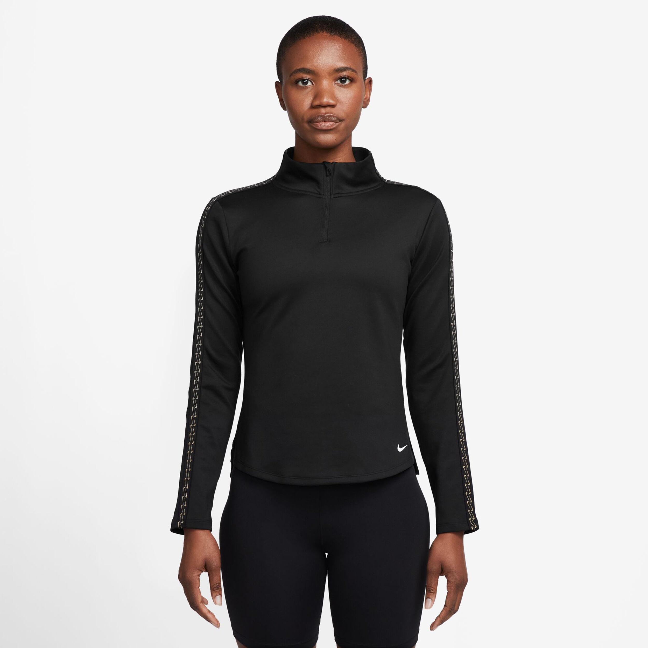 【驚きの値段で】 Nike Buy Therma-FIT Black Women Shirt Running Half-Zip One ウォーキング・ランニングウェア
