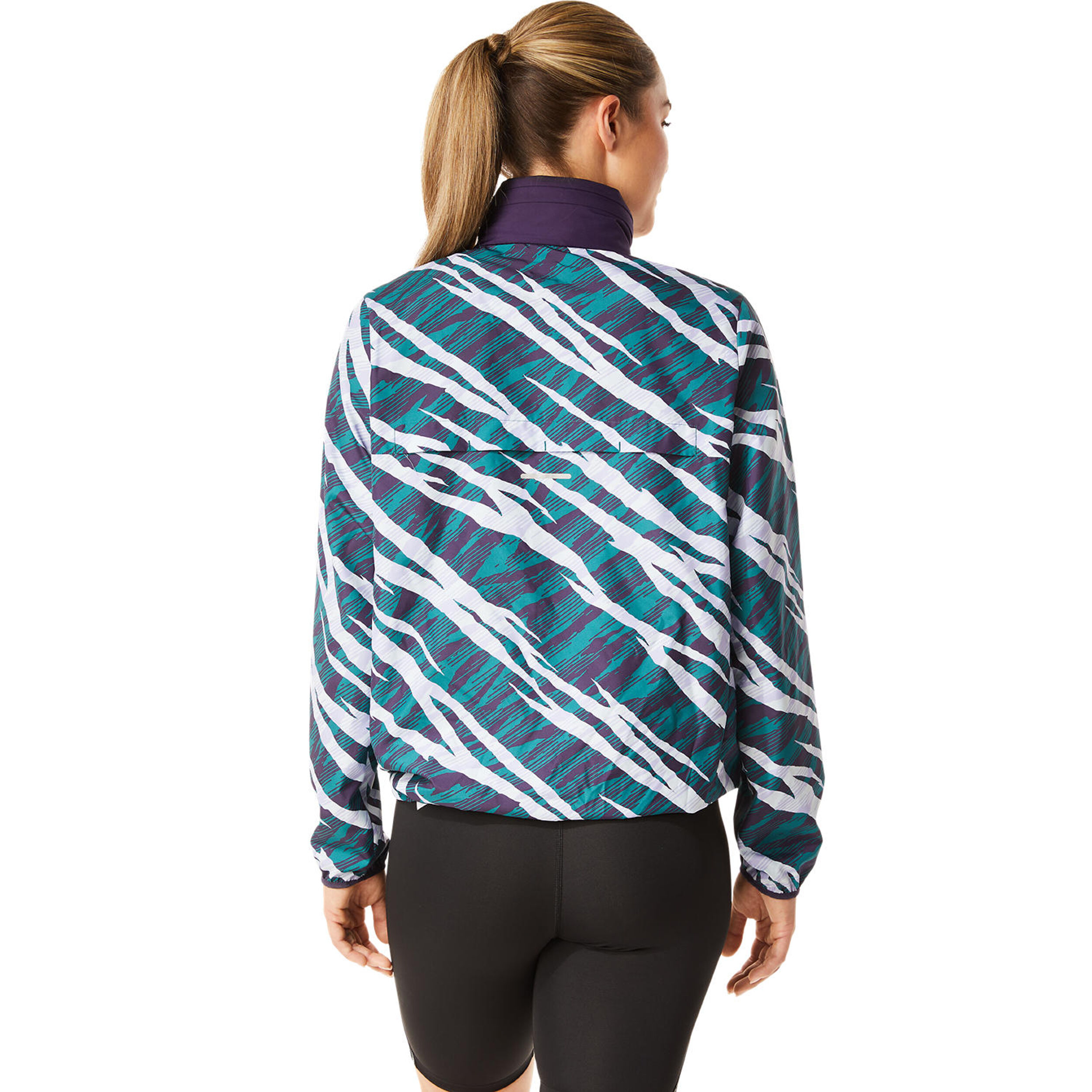 Buy ASICS Wild Camo Anorak Running Jacket Women Blue Green online Running Point COM