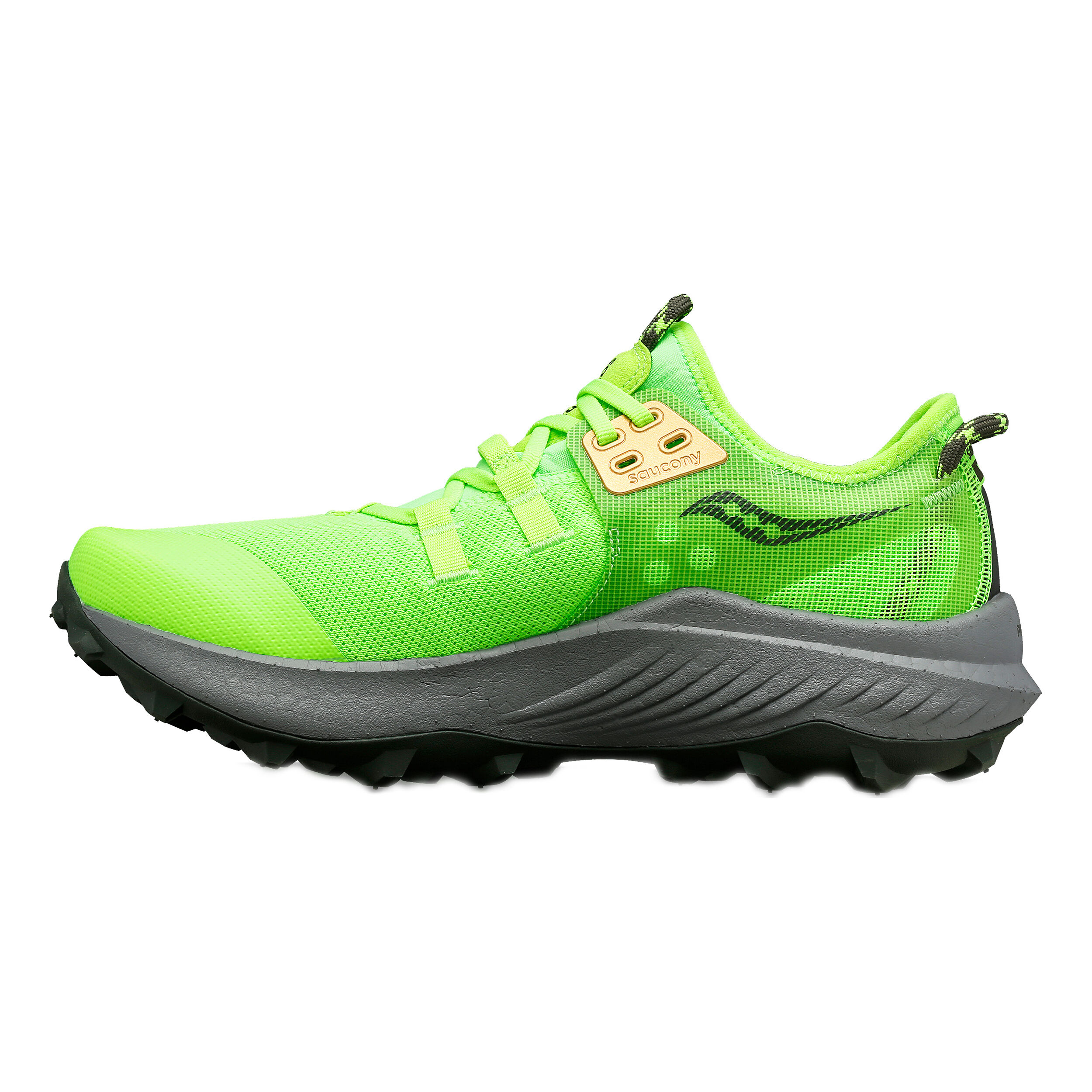 Saucony mens running shoes neon cheap