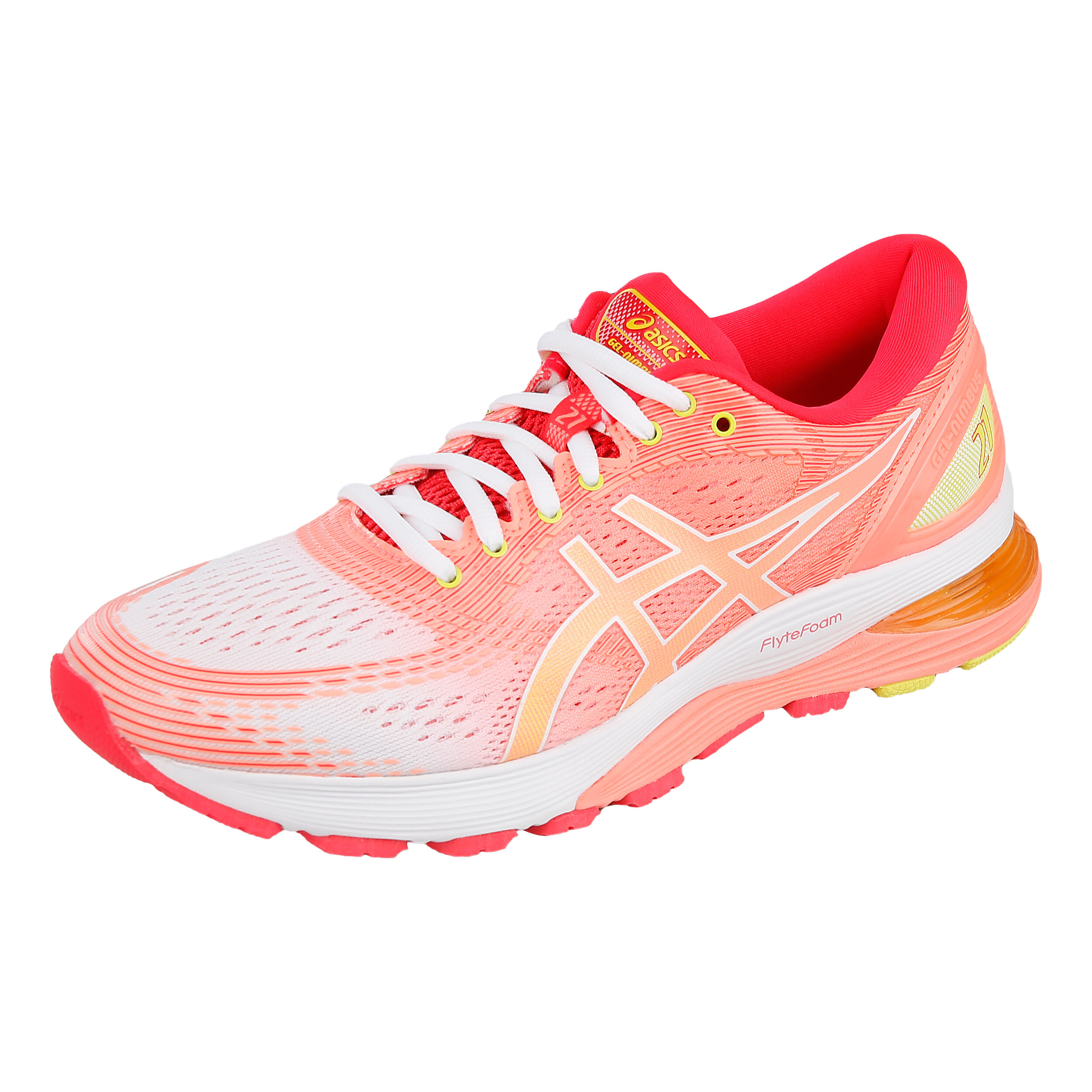 Buy ASICS Gel Nimbus 21 Neutral Running Shoe Women Coral Apricot