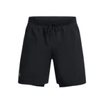 Under Armour Clothing Under Armour Launch 5 Inch 2-in-1 Shorts Men-Black