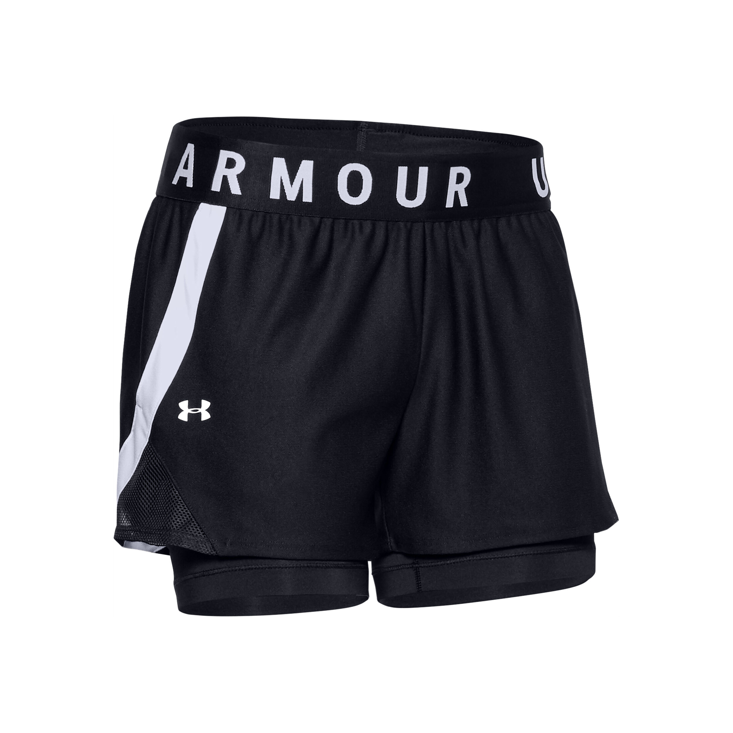 Play Up 2in1 Shorts Women Black White