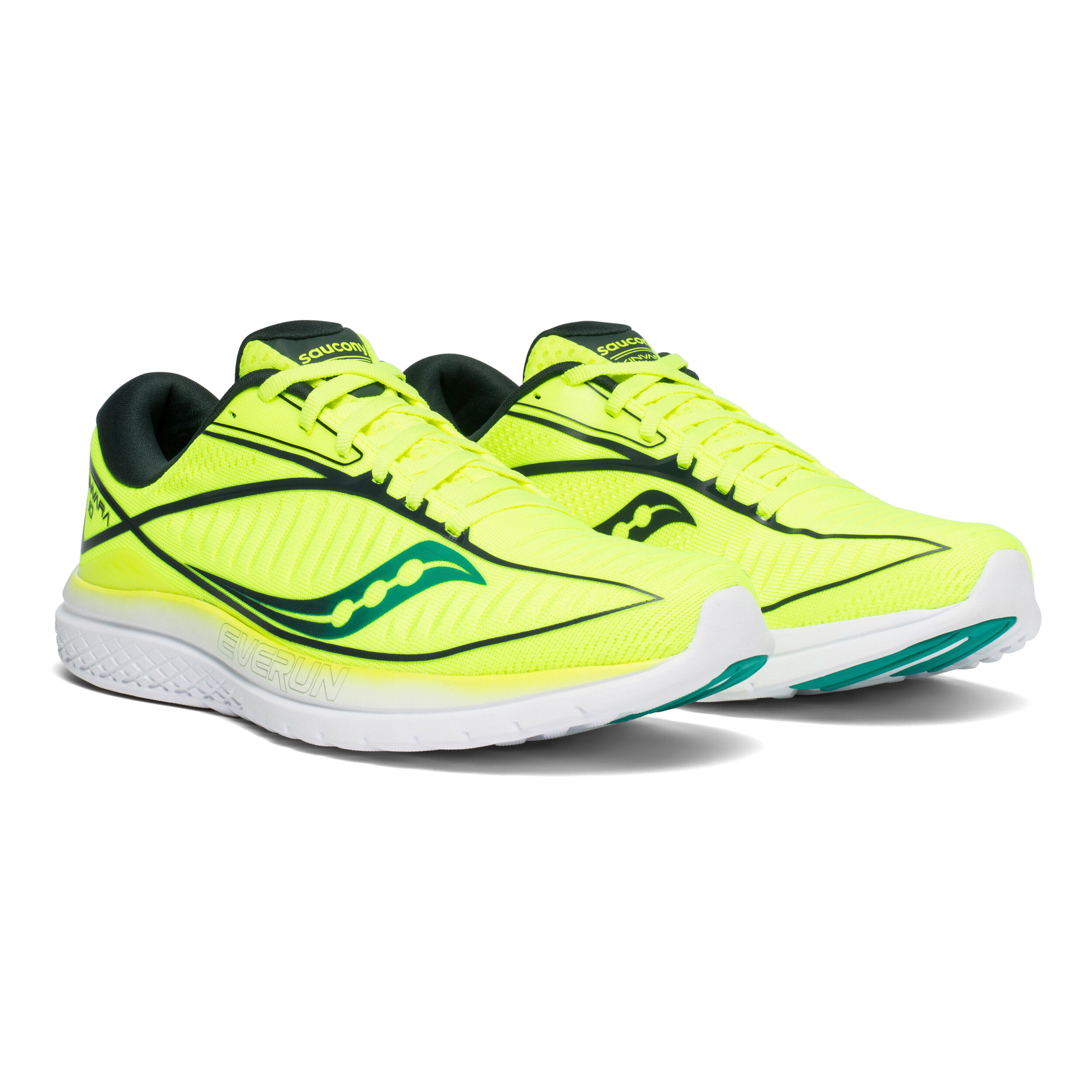 Buy Saucony Kinvara 10 Neutral Running Shoe Men Neon Yellow Turquoise online Running Point COM