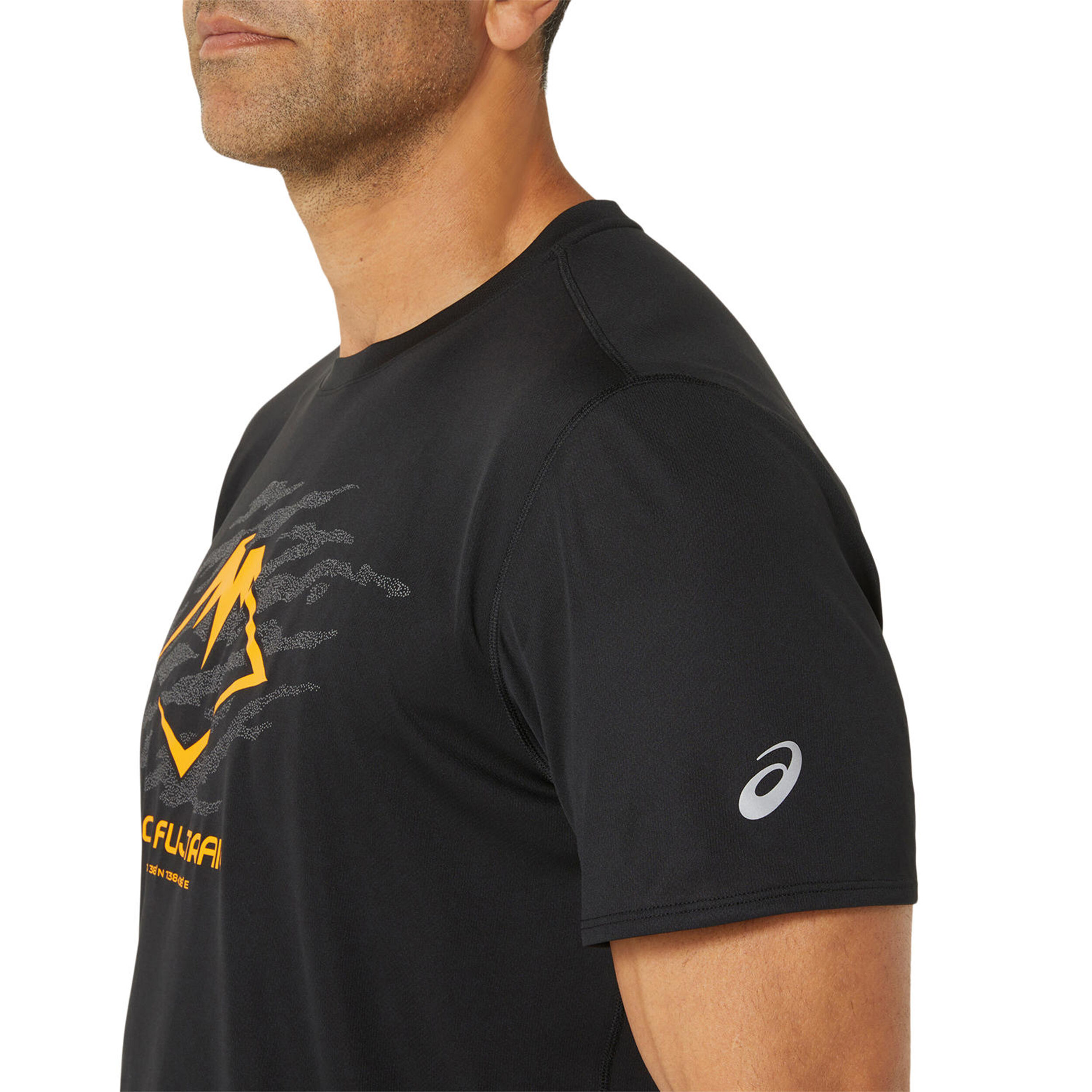 Buy ASICS Fujitrail Logo Running Shirt Men Black online