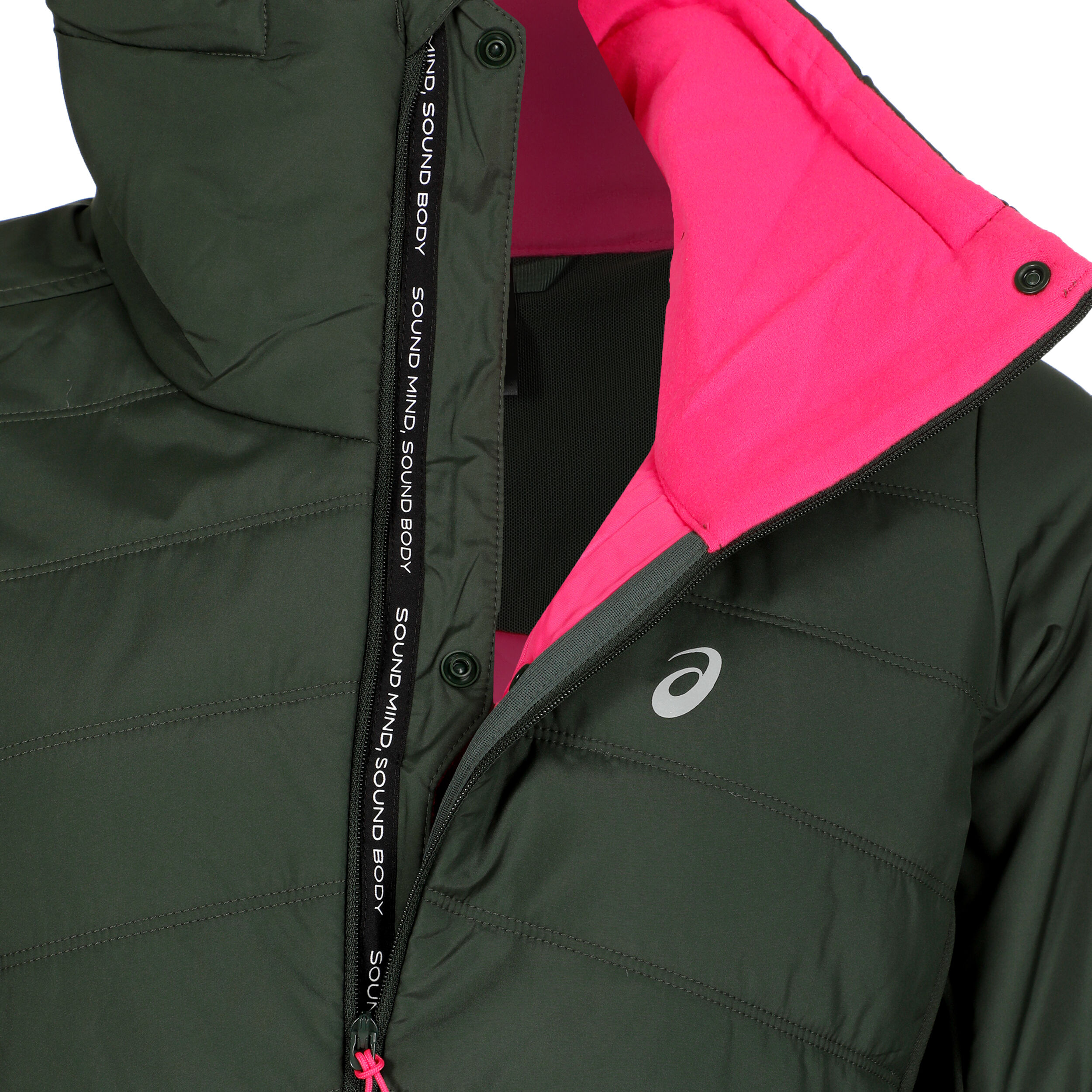Asics women's quilted down running jacket clearance