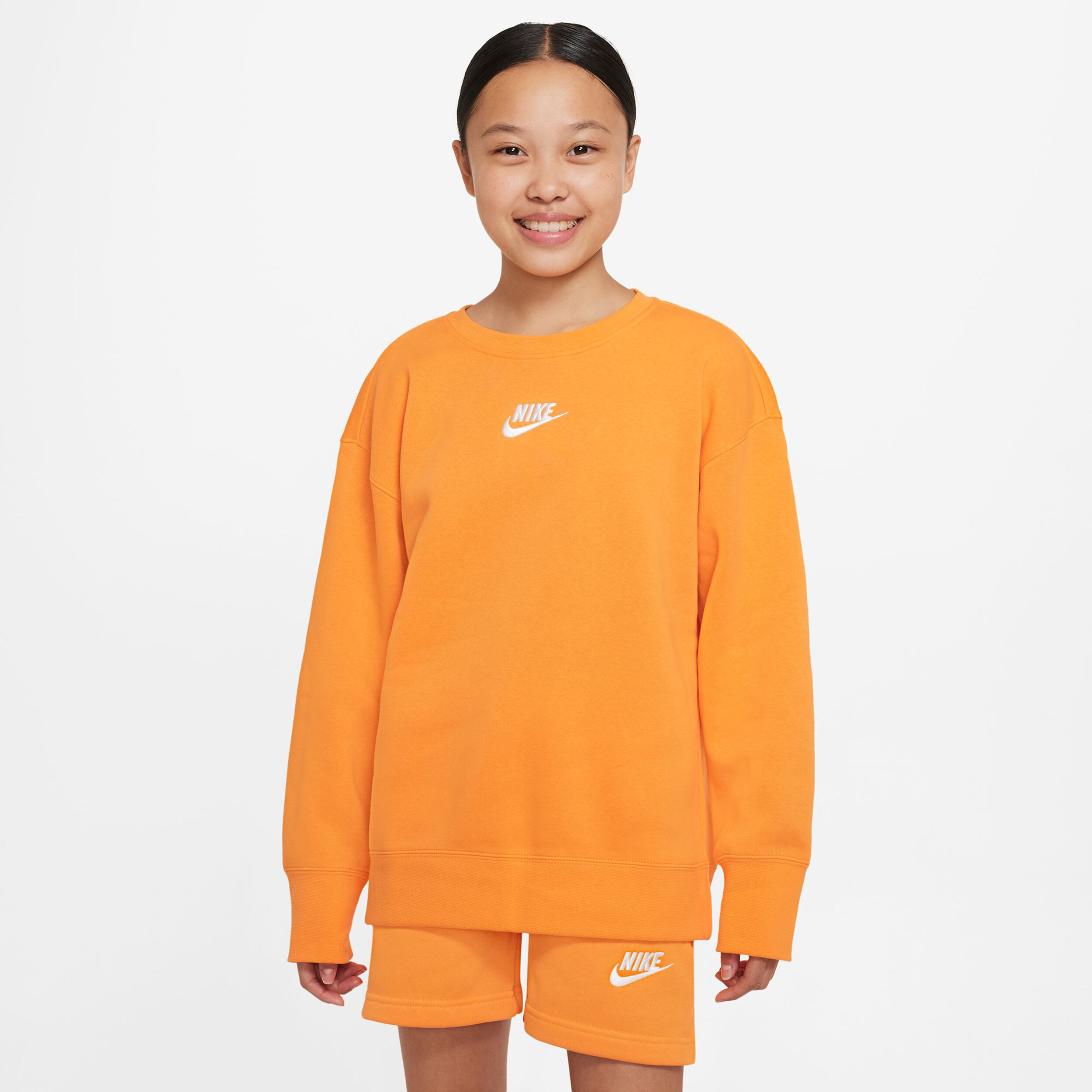 Girls orange sweatshirt shop