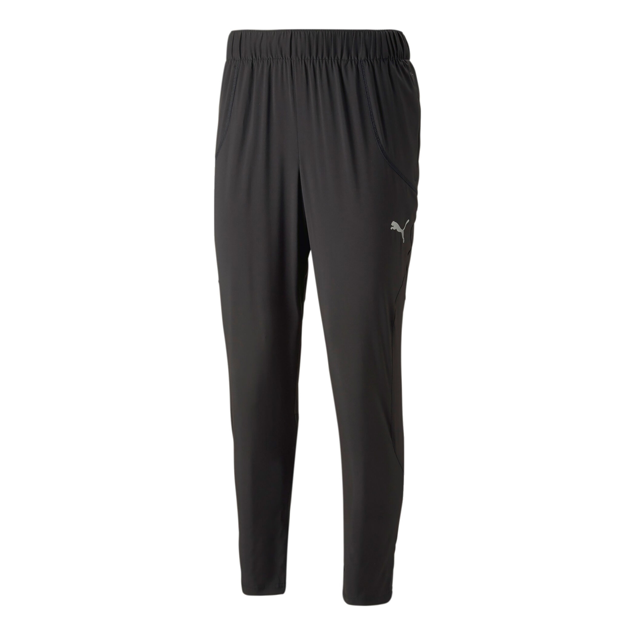 Buy Puma Run Tapered Woven Running Pants Men Black in size