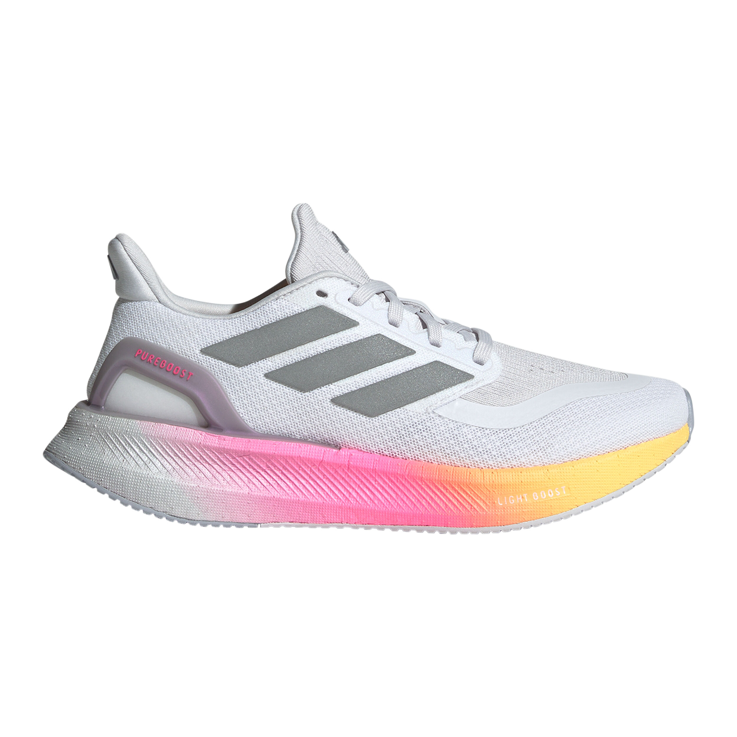 Women's pureboost running shoes white/black/grey hotsell