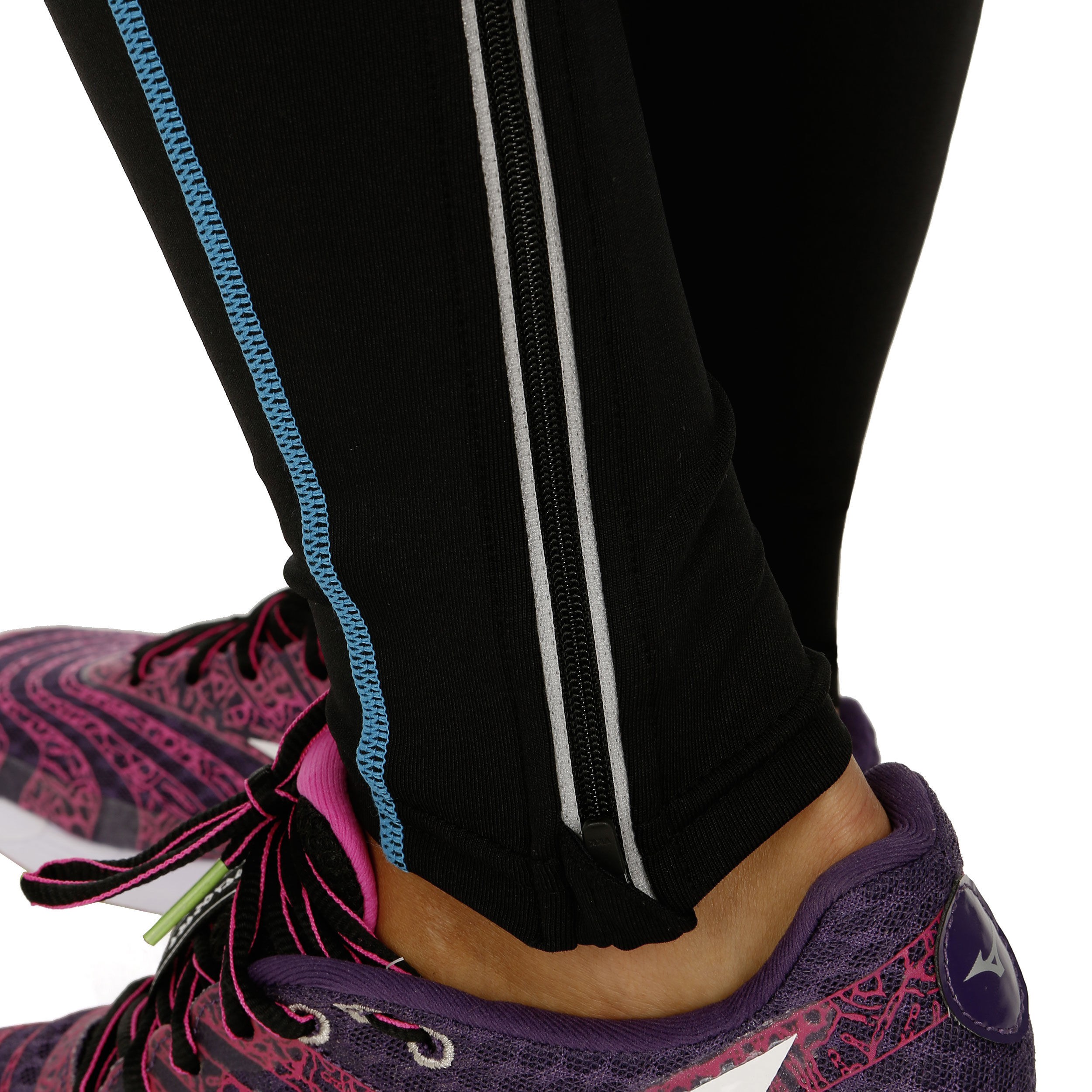 Buy Mizuno Biogear BG1000 Long Tight Training Pants Women Black Light Blue online Running Point COM