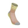 Performance Run Quarter Running Socks-Mauve,Yellow