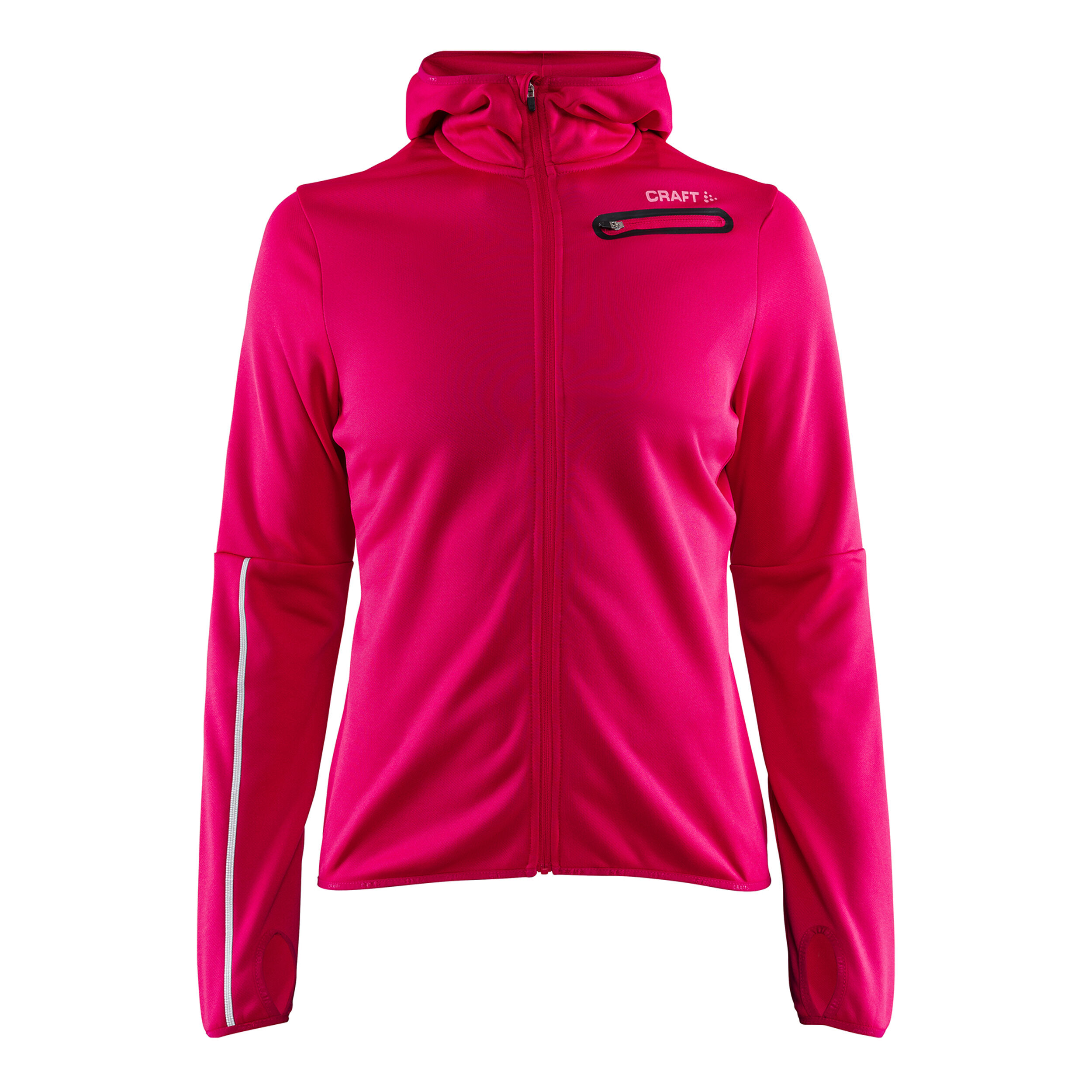 Buy Craft Eaze Jersey Hooded Training Jacket Women Pink Dark Grey online Running Point COM