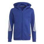 adidas Clothing adidas Freelift 3-Stripes Zip Hoodie Boys - blue, white