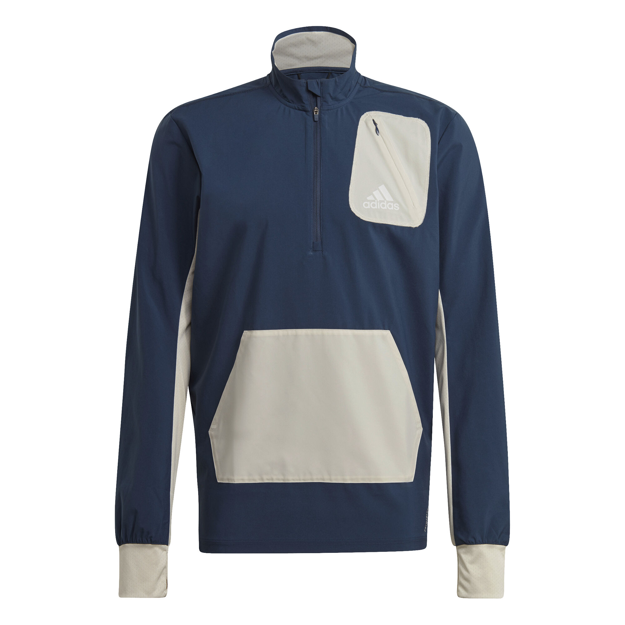 Adidas half zip jacket men's sales