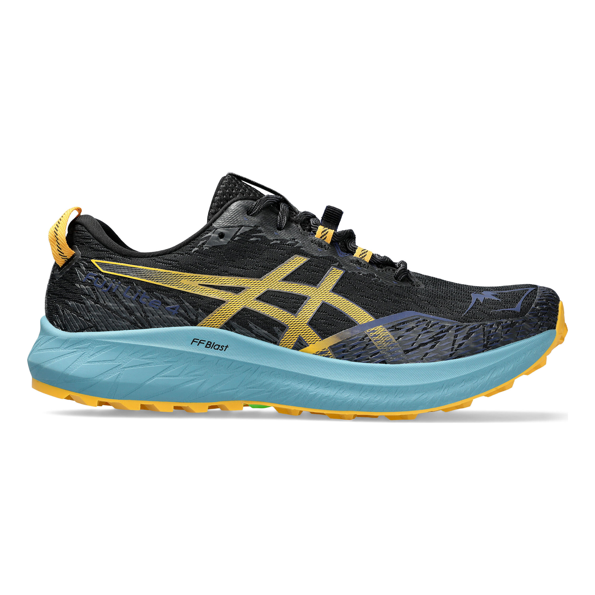 Buy ASICS Fuji Lite 4 Trail Running Shoe Men Black Yellow online