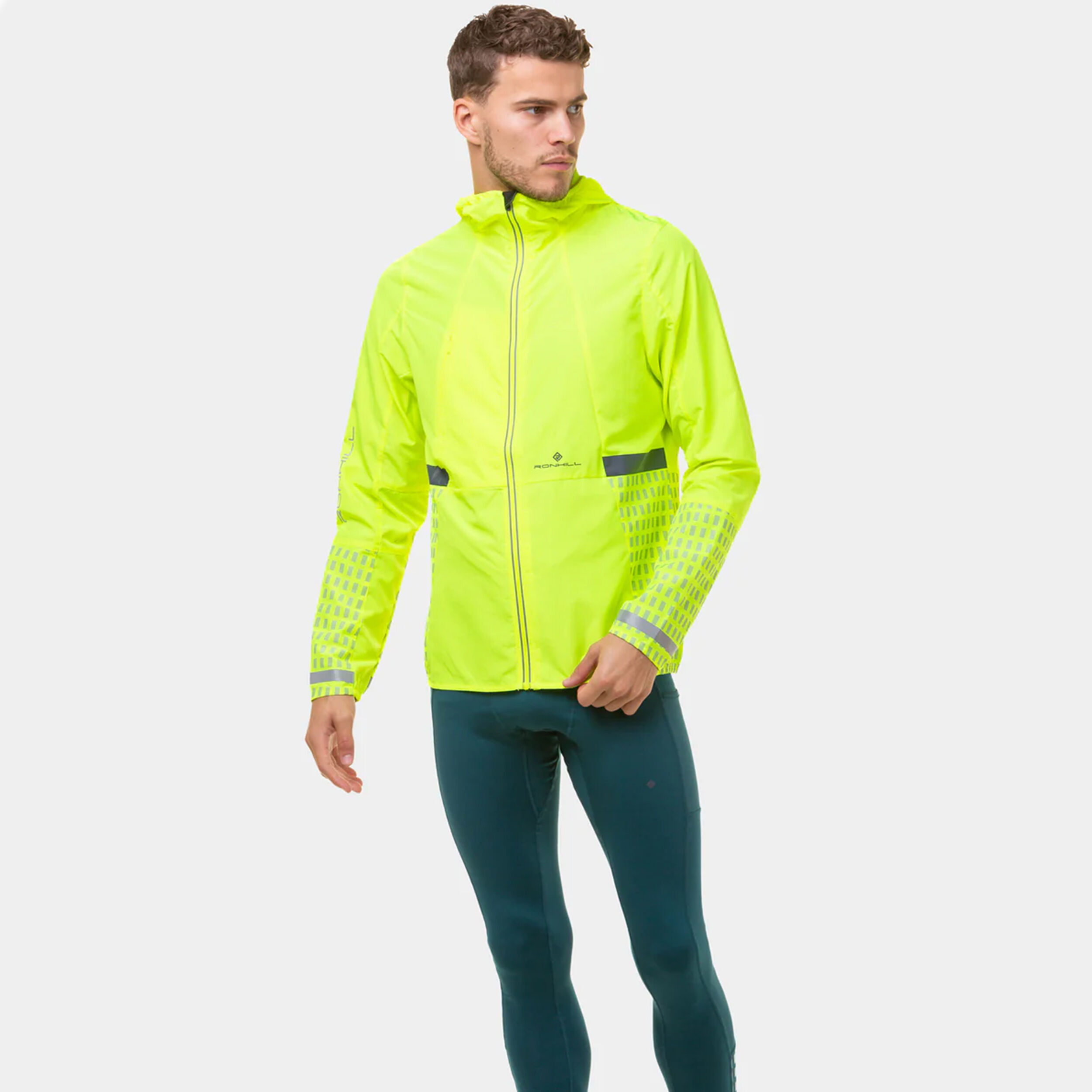 Neon running jacket hot sale
