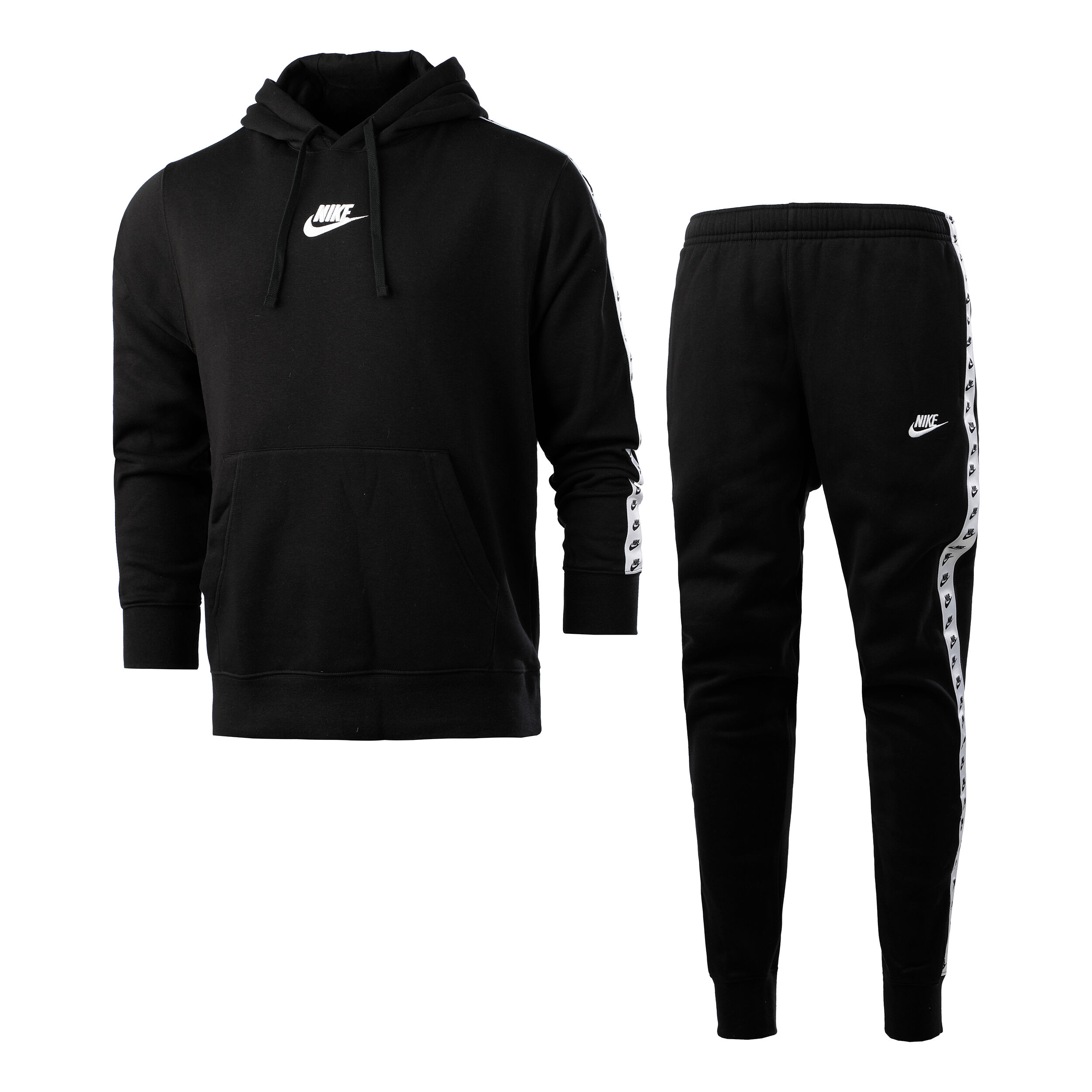 Nike black fleece tracksuit online