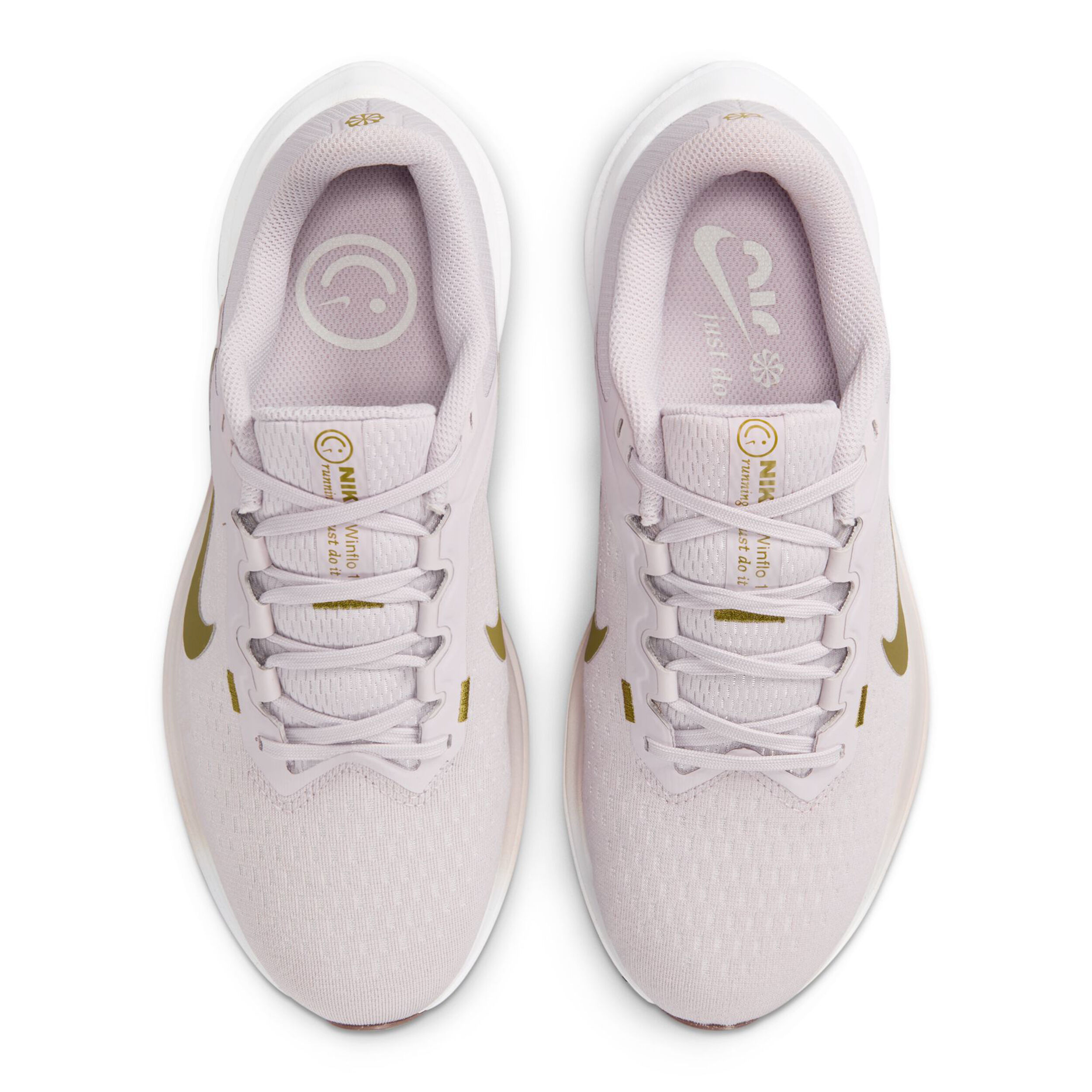Nike pink gold shoes best sale