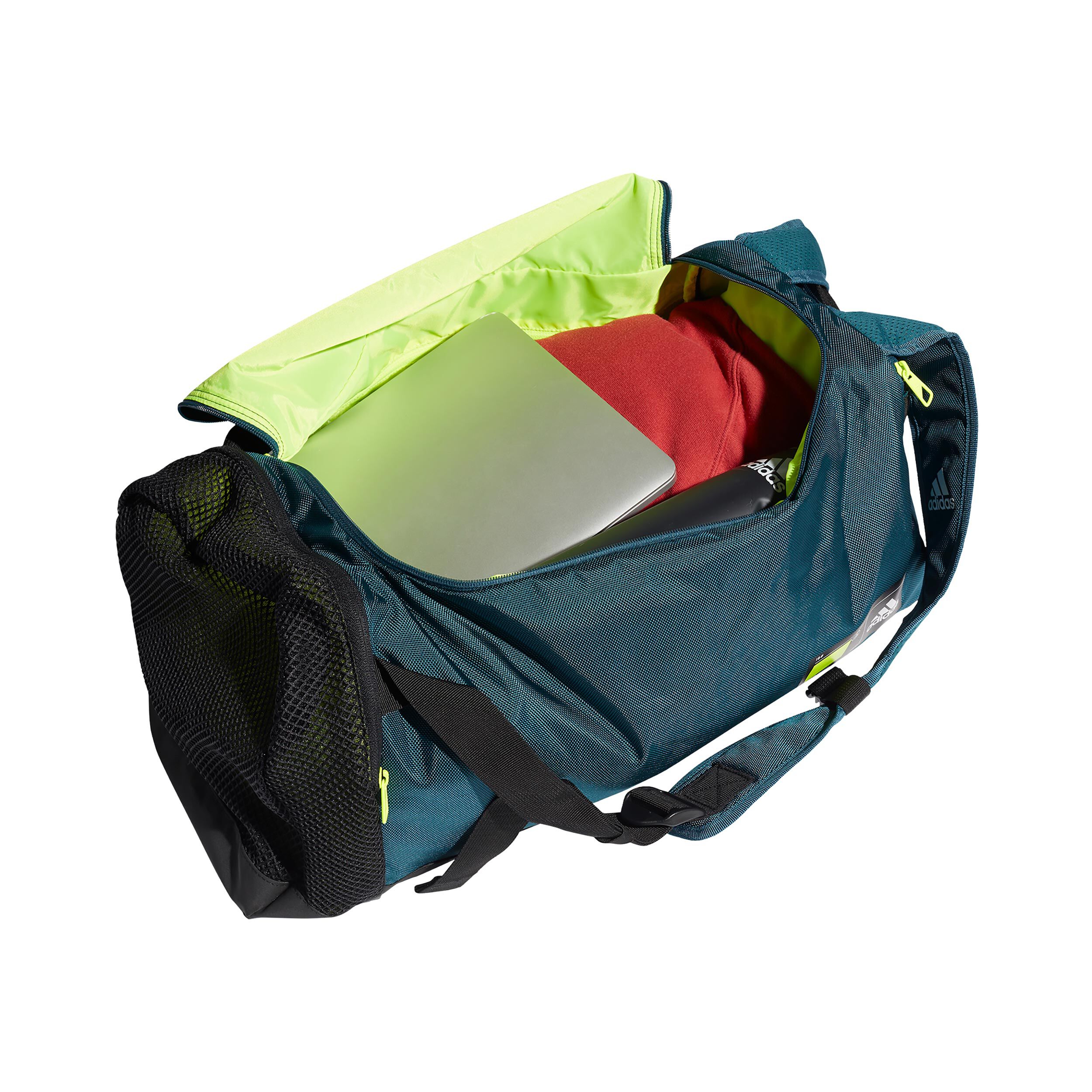 Buy adidas 4 Athletes ID Duffle M Sports Bag Dark Blue Lime online Running Point COM