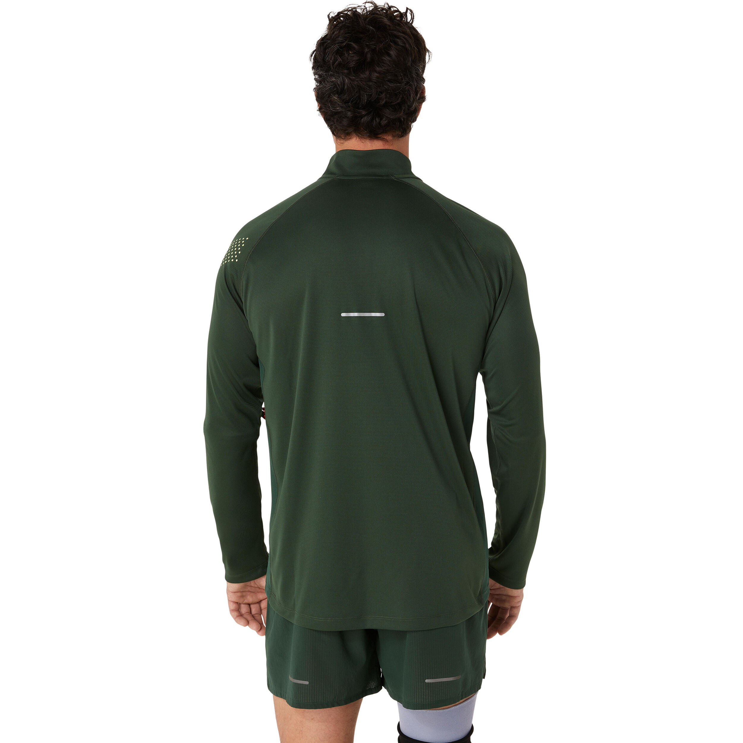 Buy ASICS Icon Half-Zip Long Sleeve Men Dark Green, Neon
