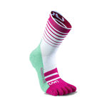 UYN Clothing UYN Runner's Five Running Socks Women-White,Green