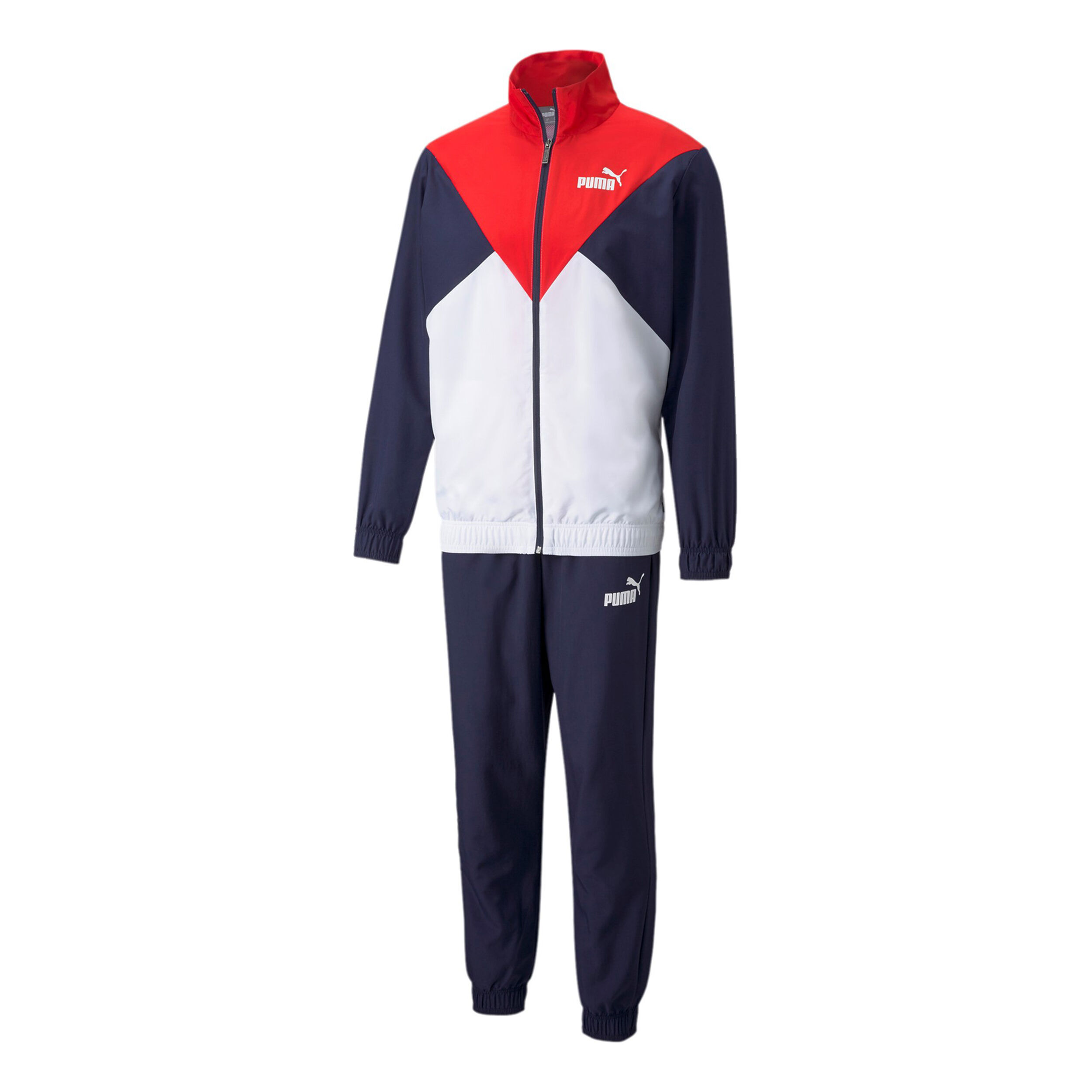 Buy Puma CB Retro Woven Colorblock Tracksuit Men Dark Blue White online Running Point COM