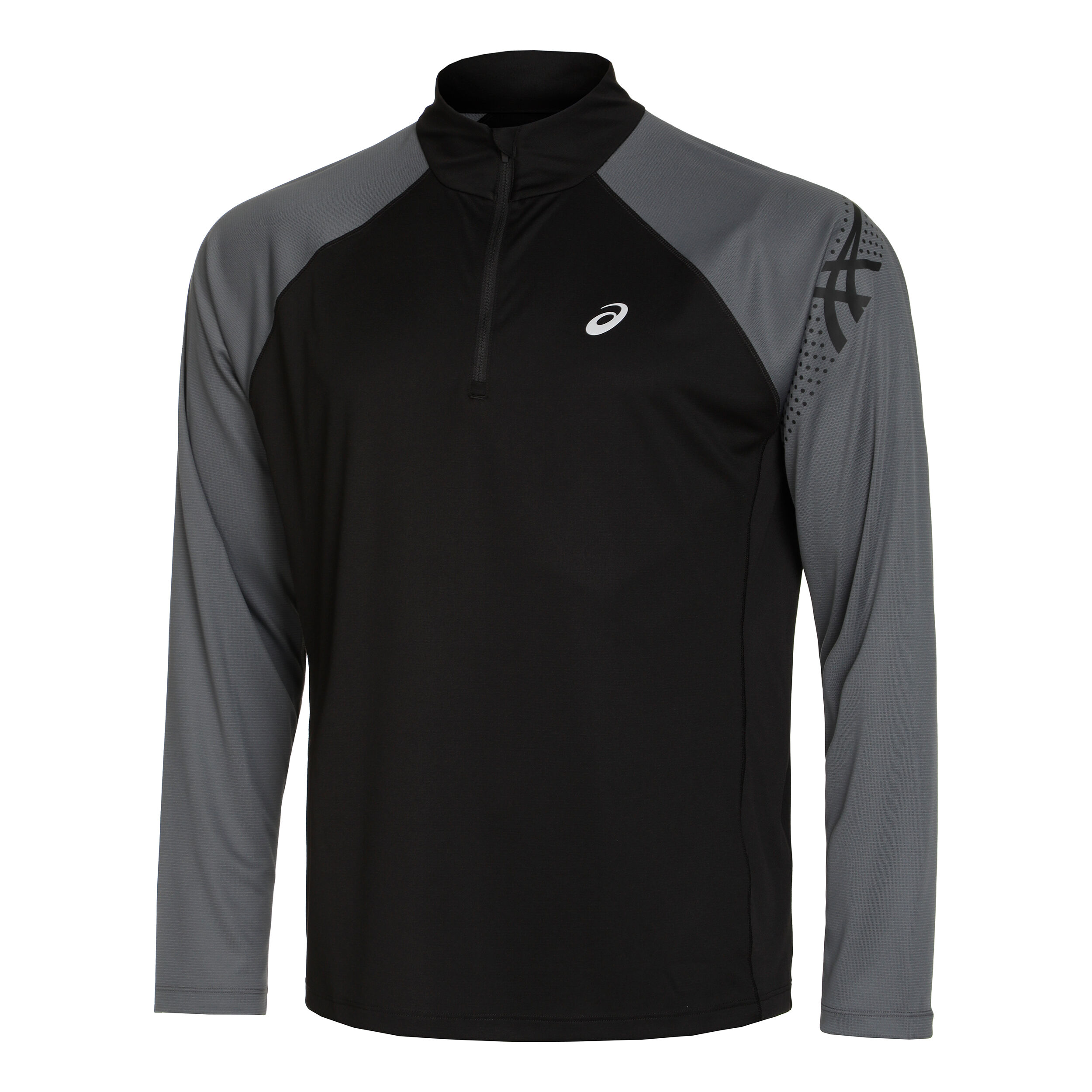 Buy ASICS Icon Half-Zip Long Sleeve Men Black, Grey online
