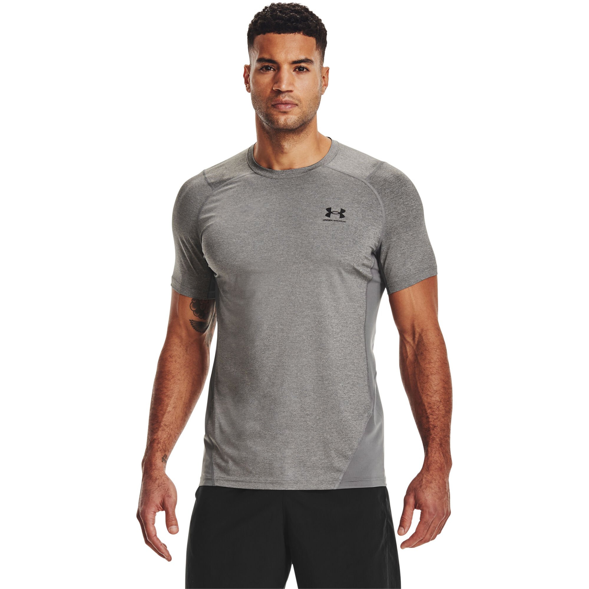 Buy Under Armour Heatgear Fitted T-Shirt Men Grey online