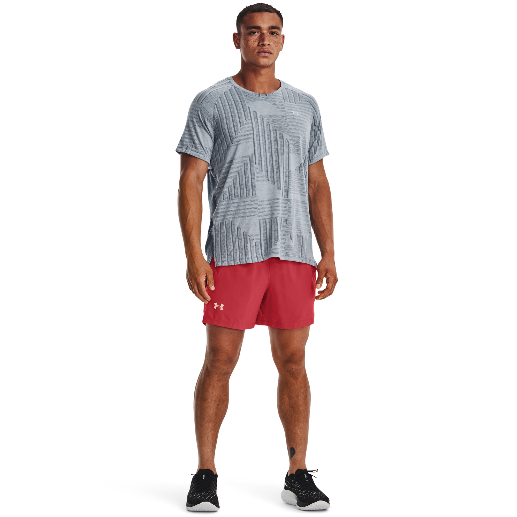 borde Lectura cuidadosa Cliente buy Under Armour Streaker Deco Diamond Running Shirts Men - Blue, Grey  online | Running Point