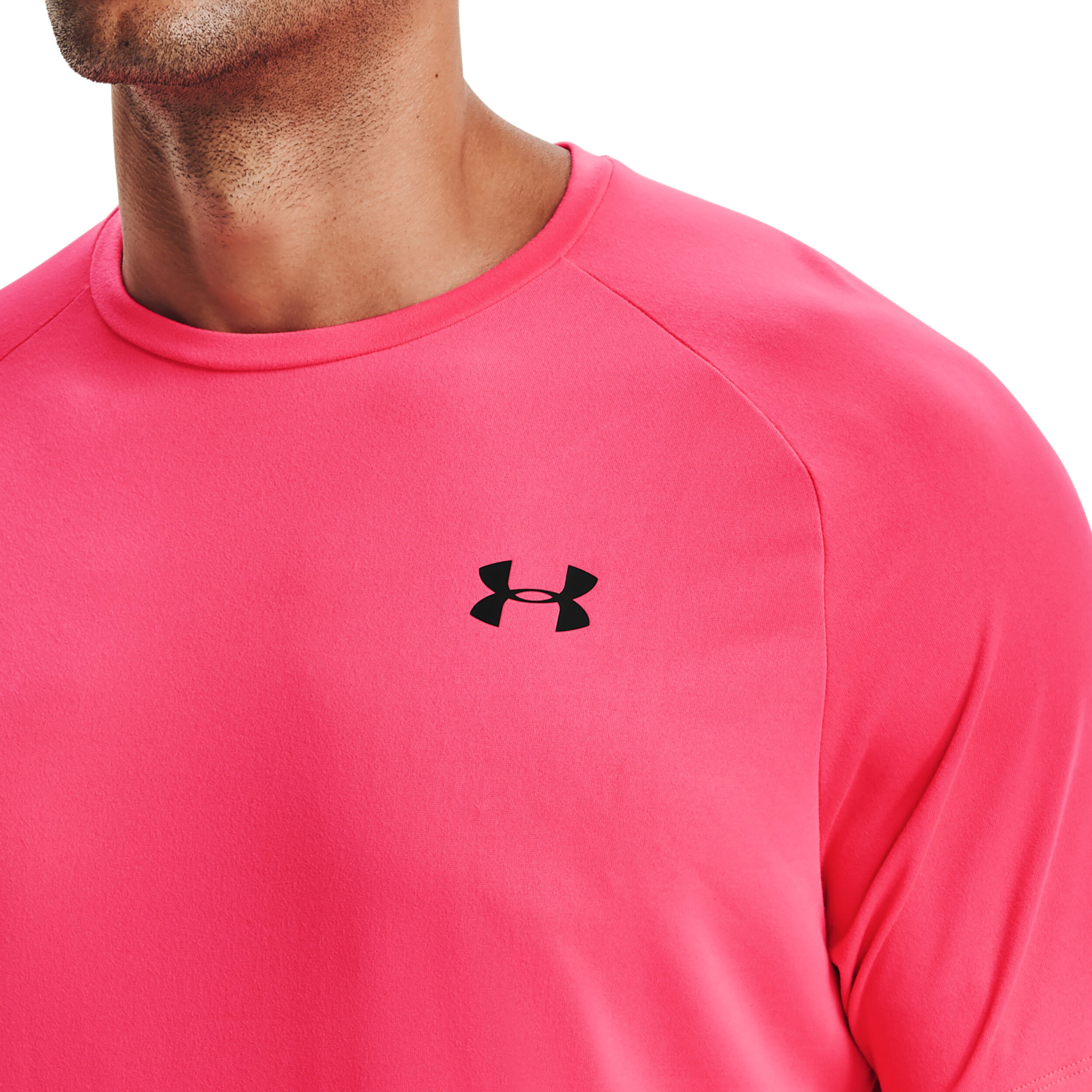 Hot pink under armour shirt 2025