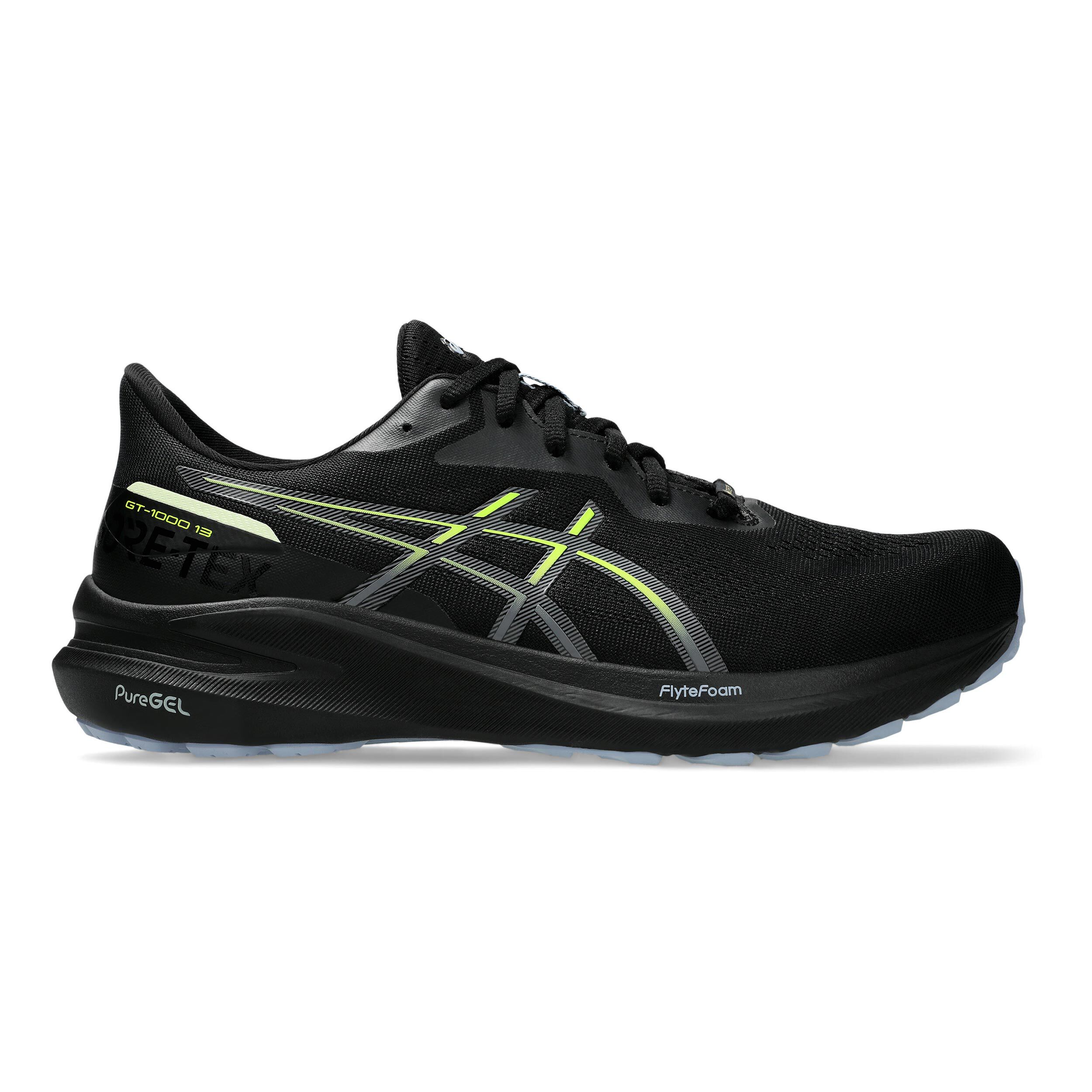 Buy ASICS GT 1000 13 GTX Stability Running Shoe Men Black Yellow in size 47 online Running Point COM
