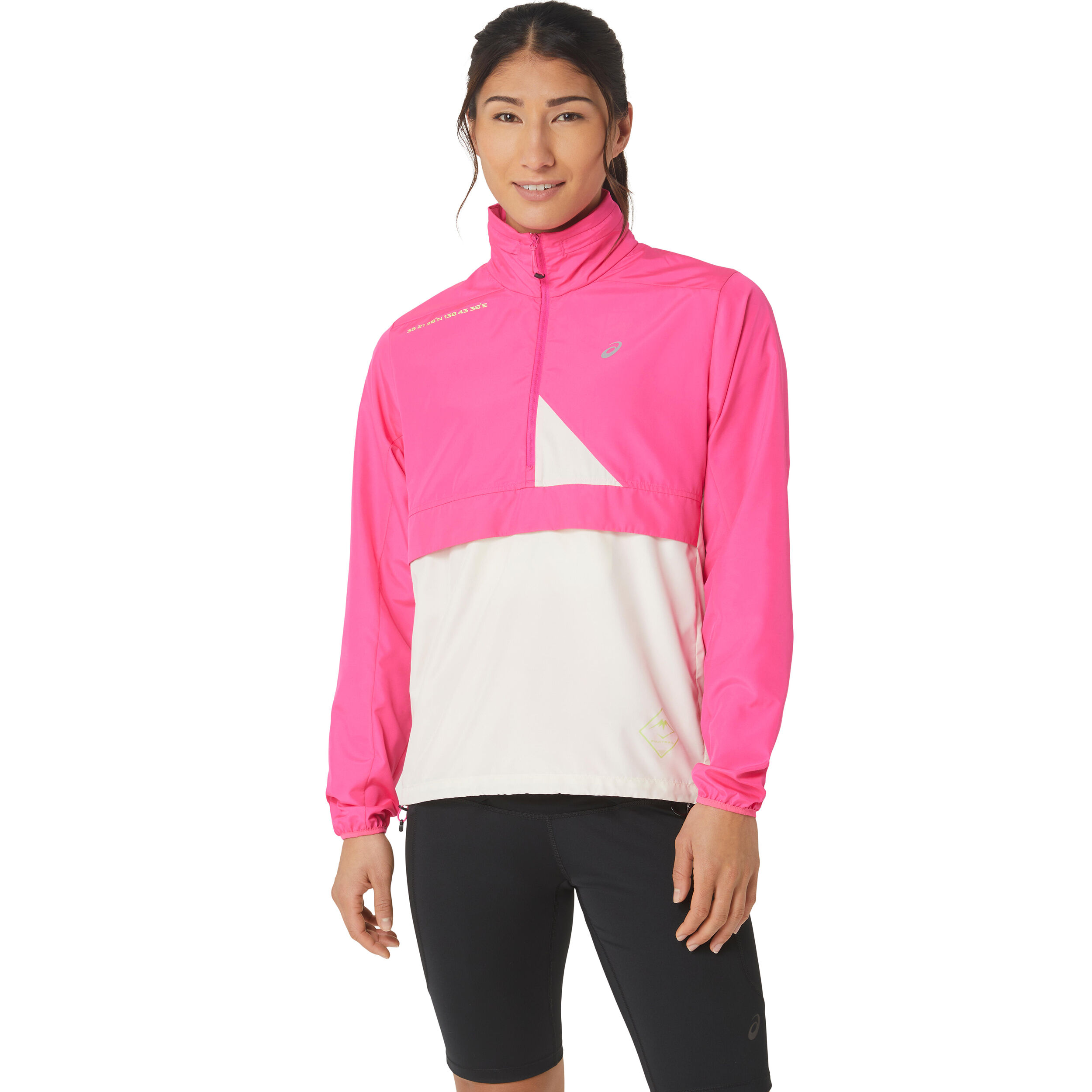 Buy ASICS Fujitrail Running Jacket Women Pink Beige online Running Point COM
