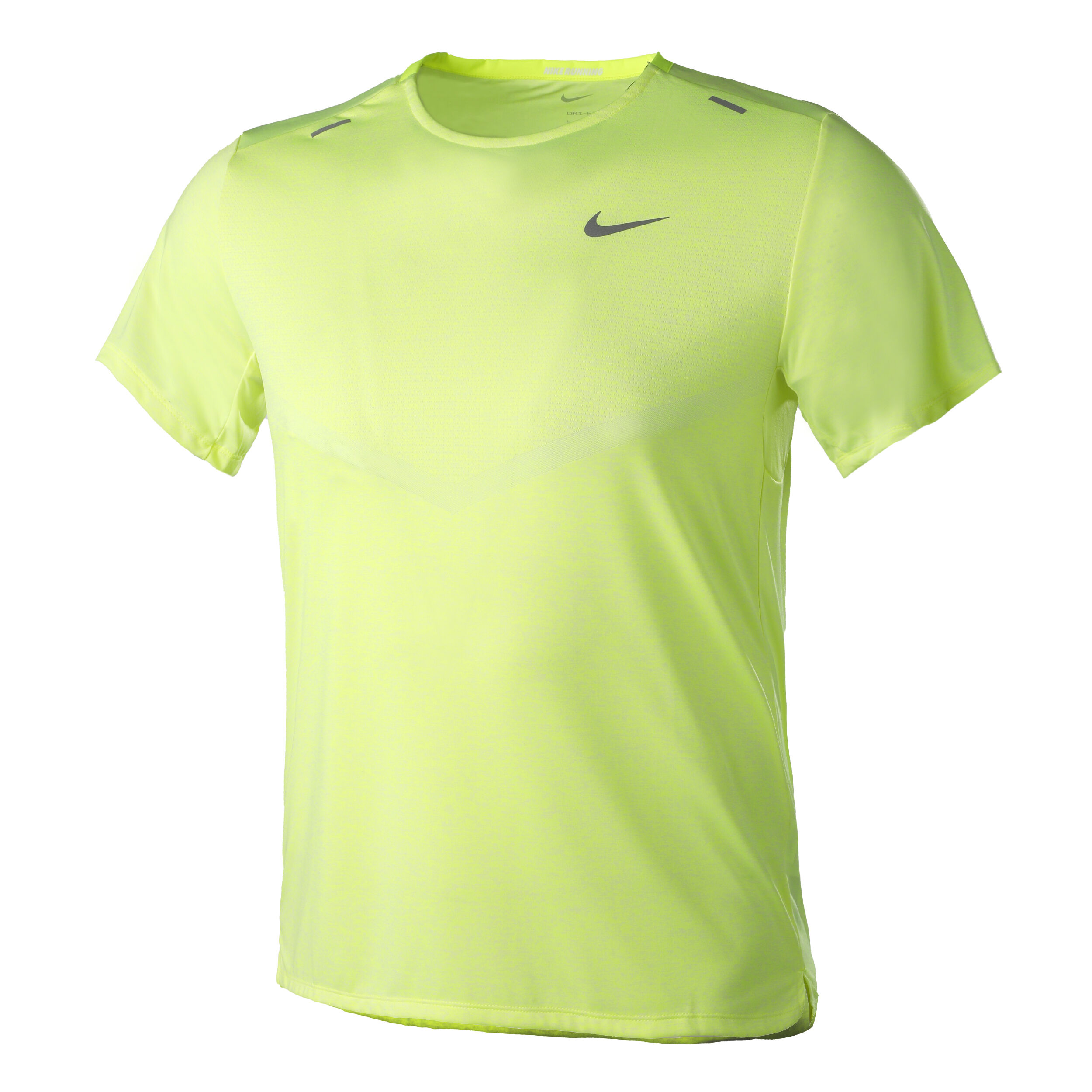 Buy Nike Dri Fit Rise 365 T Shirt Men Lime Silver in size XXL online Running Point COM