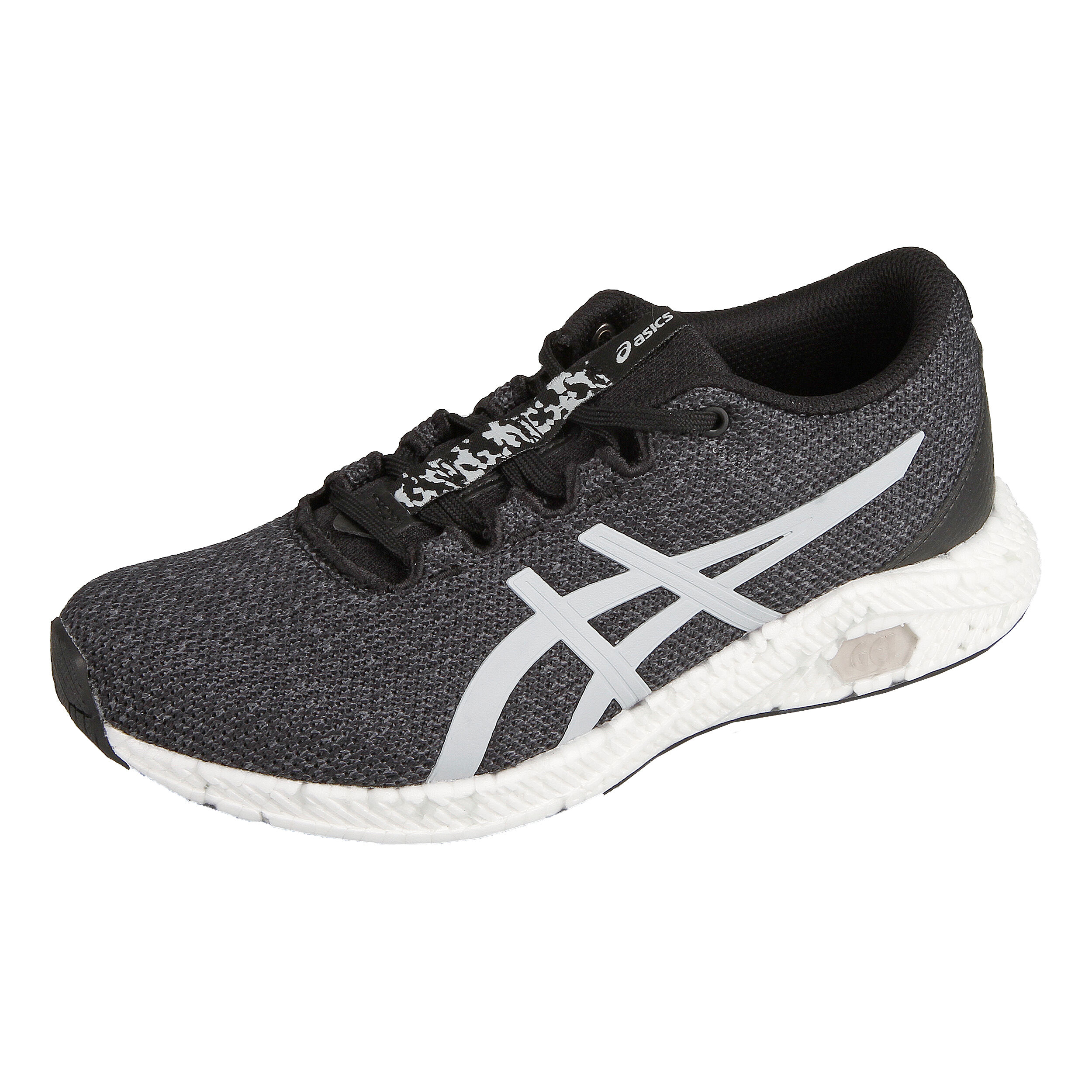 Asics women's hypergel-yu outlet shoe - black/glacier grey