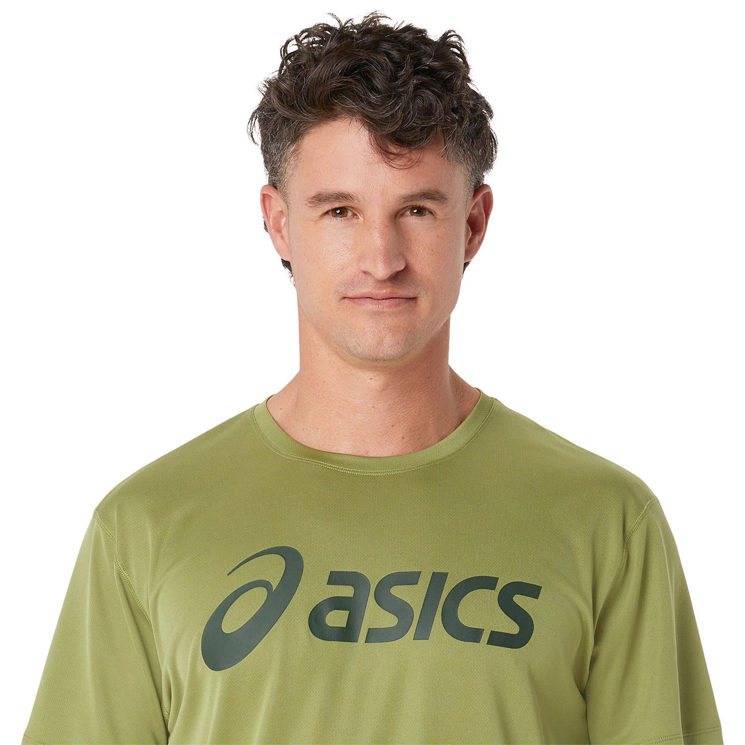 Buy ASICS Core Running Shirt Men Olive Dark Green online Running Point COM