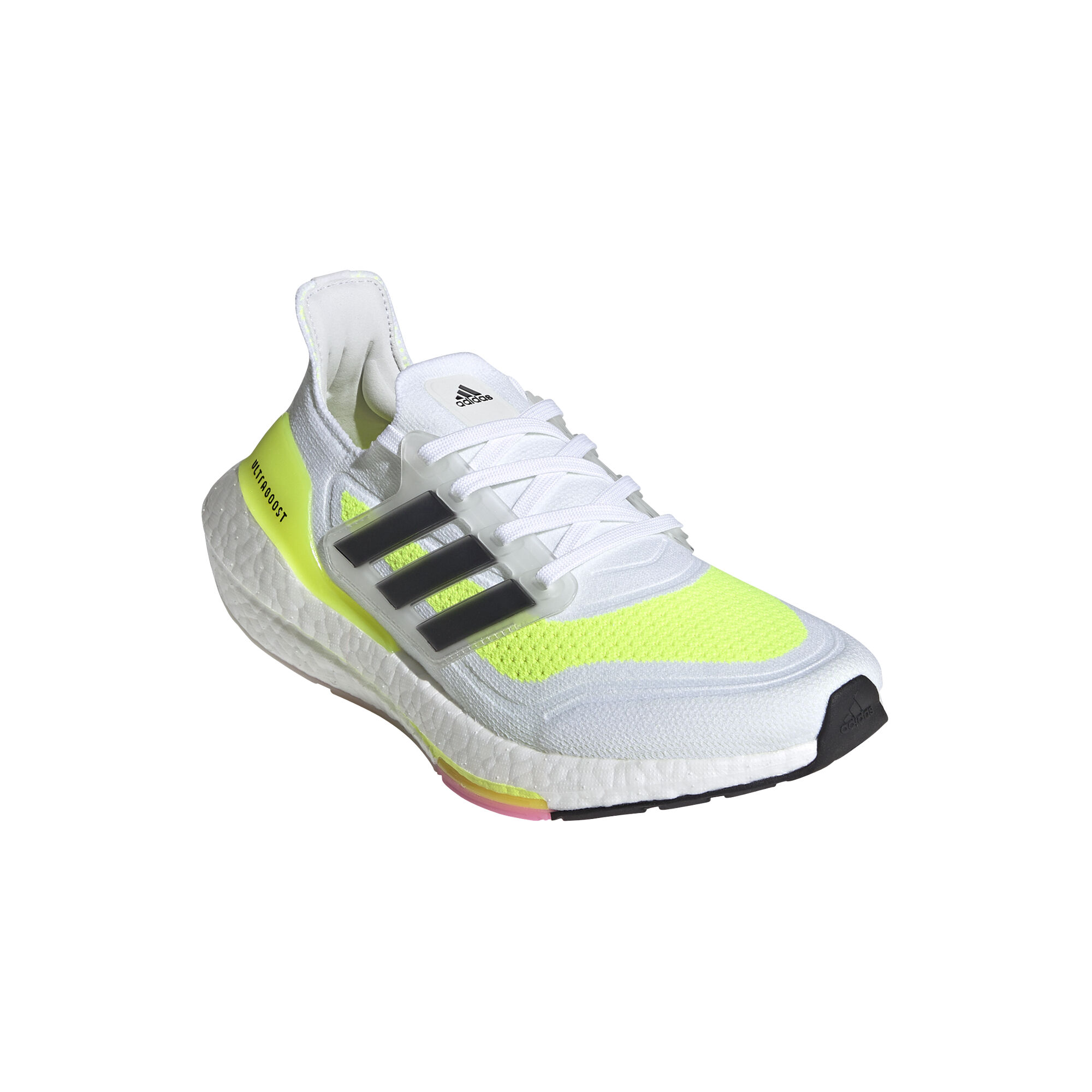 Adidas u path run highlighter yellow & white shoes clearance