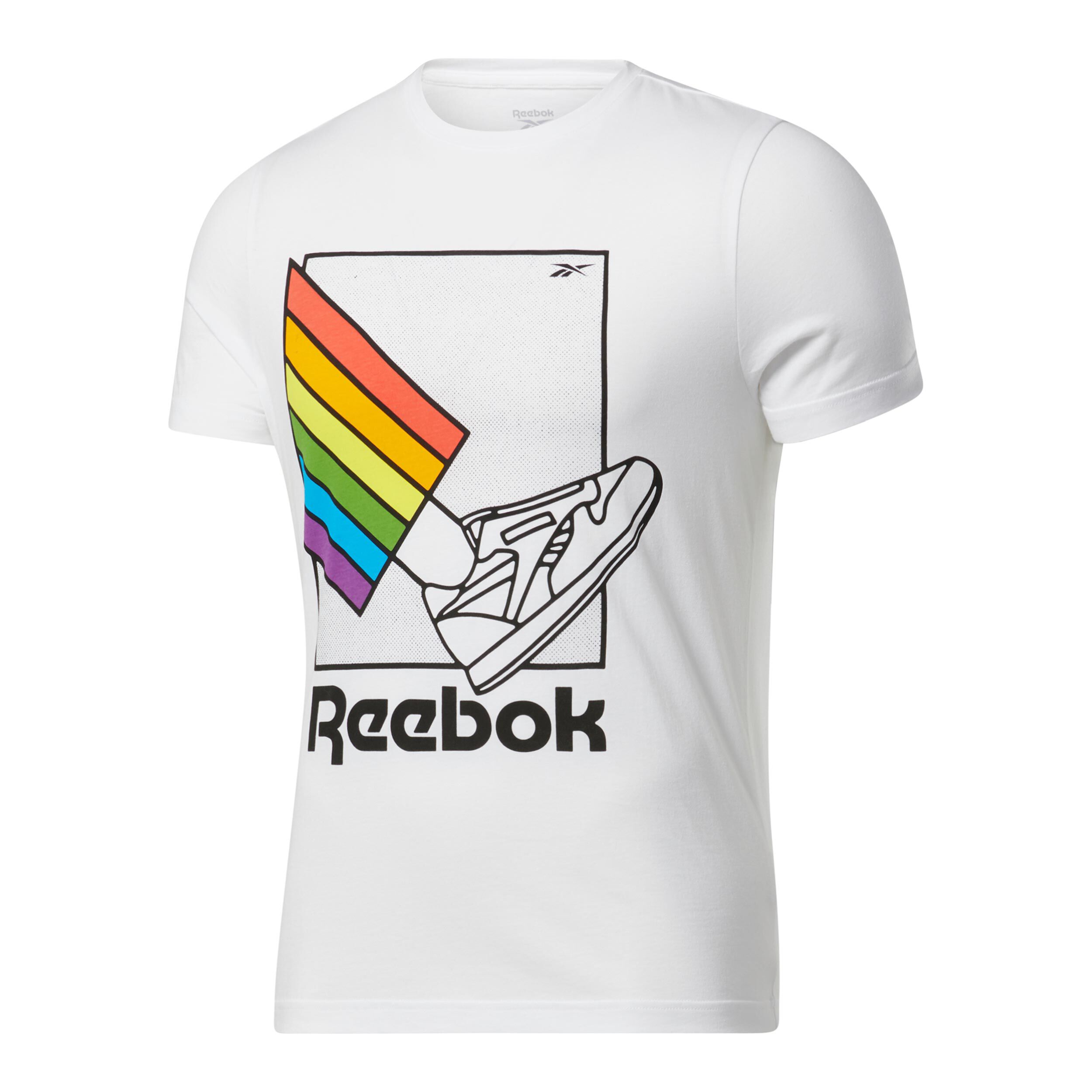 Buy Reebok TS Pride Graphic T-Shirt Men White, Multicoloured
