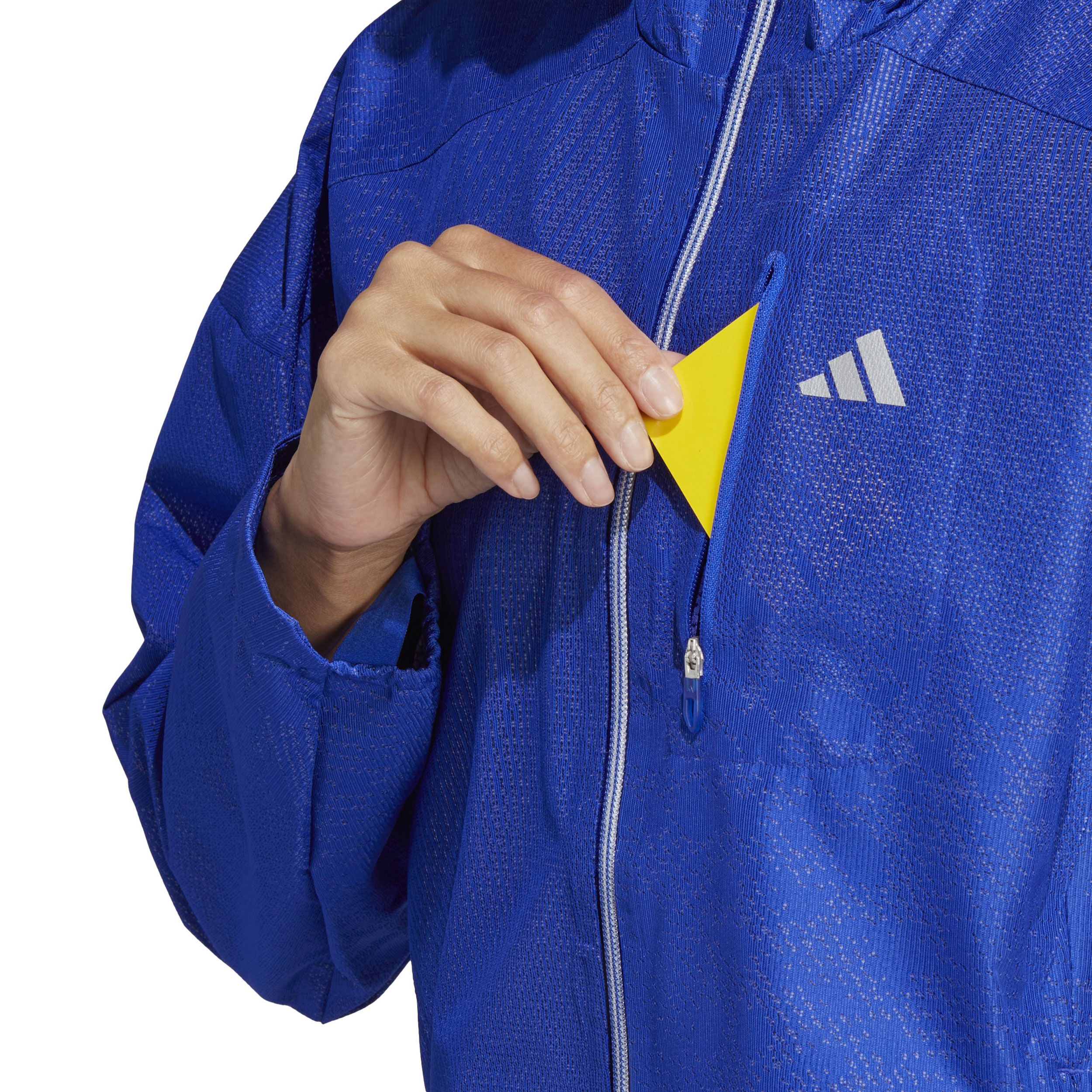 Adidas running jacket online blue